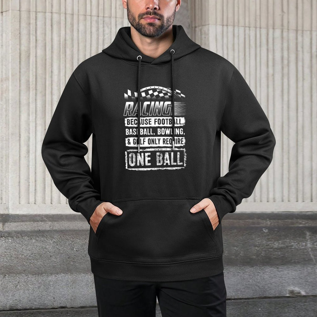 Car Racing Funny Racing One Ball Race Drag Stock Casual Wear Hoodie
