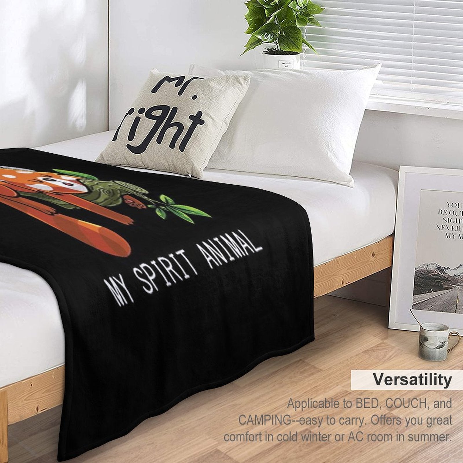Red Panda Spirit Animal Velvety-soft Throw Blanket