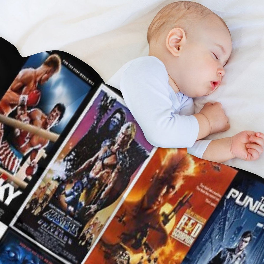 Cinema of Dolph Machine-washable Throw Blanket