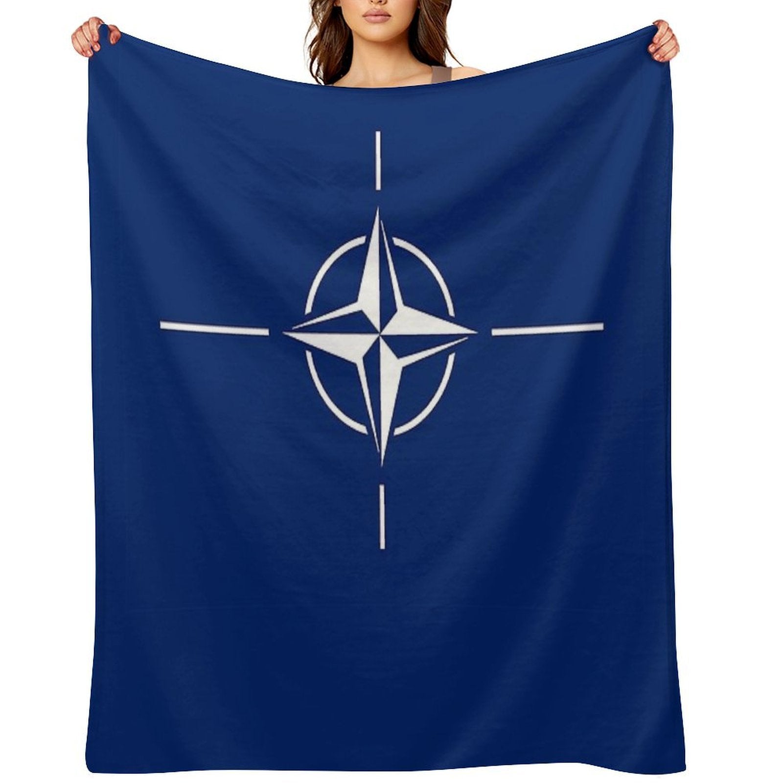NATO Flag Stickers, Gifts And Products Comfort Throw Blanket