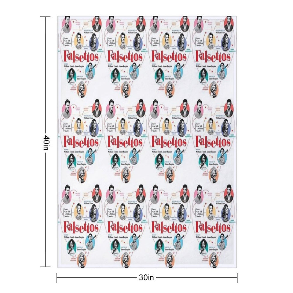 Falsettos 2016 Poster Quick-dry Throw Blanket