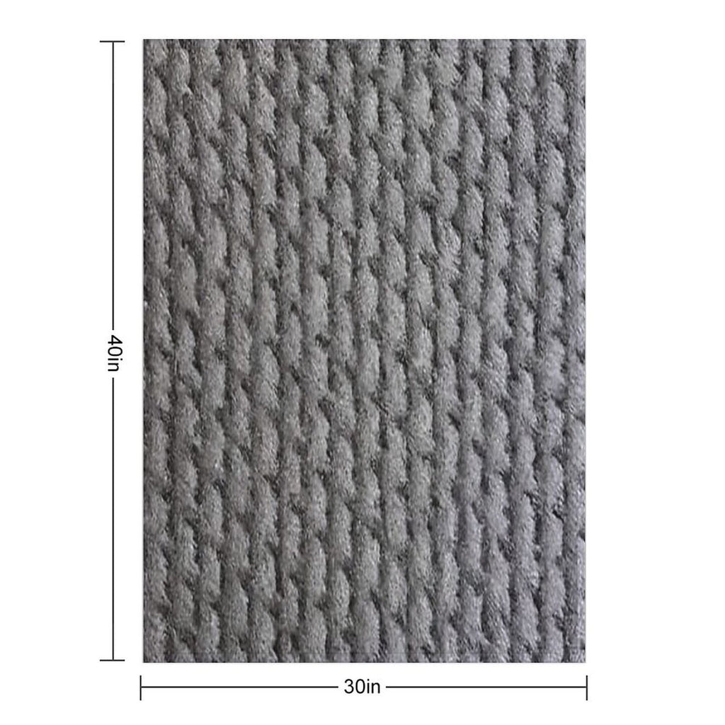 Tiny Gray Basketweave Pattern Quick-dry Throw Blanket