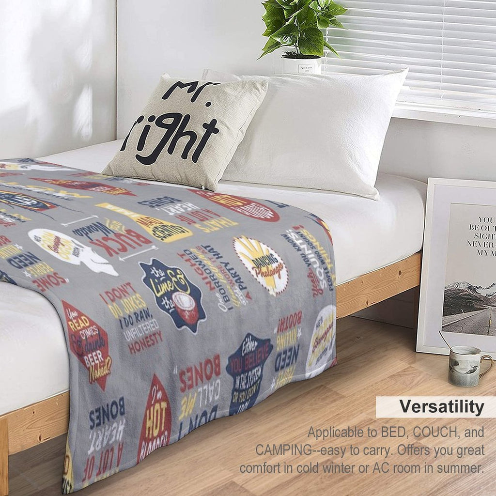 BONES - TV SHOW - COLOR COLLAGE Premium Throw Blanket