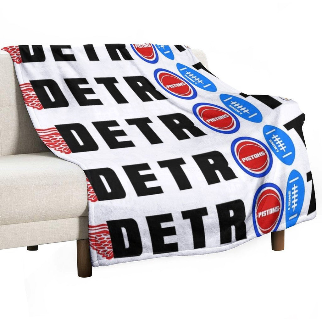 Detroit Sports Travel-friendly Throw Blanket