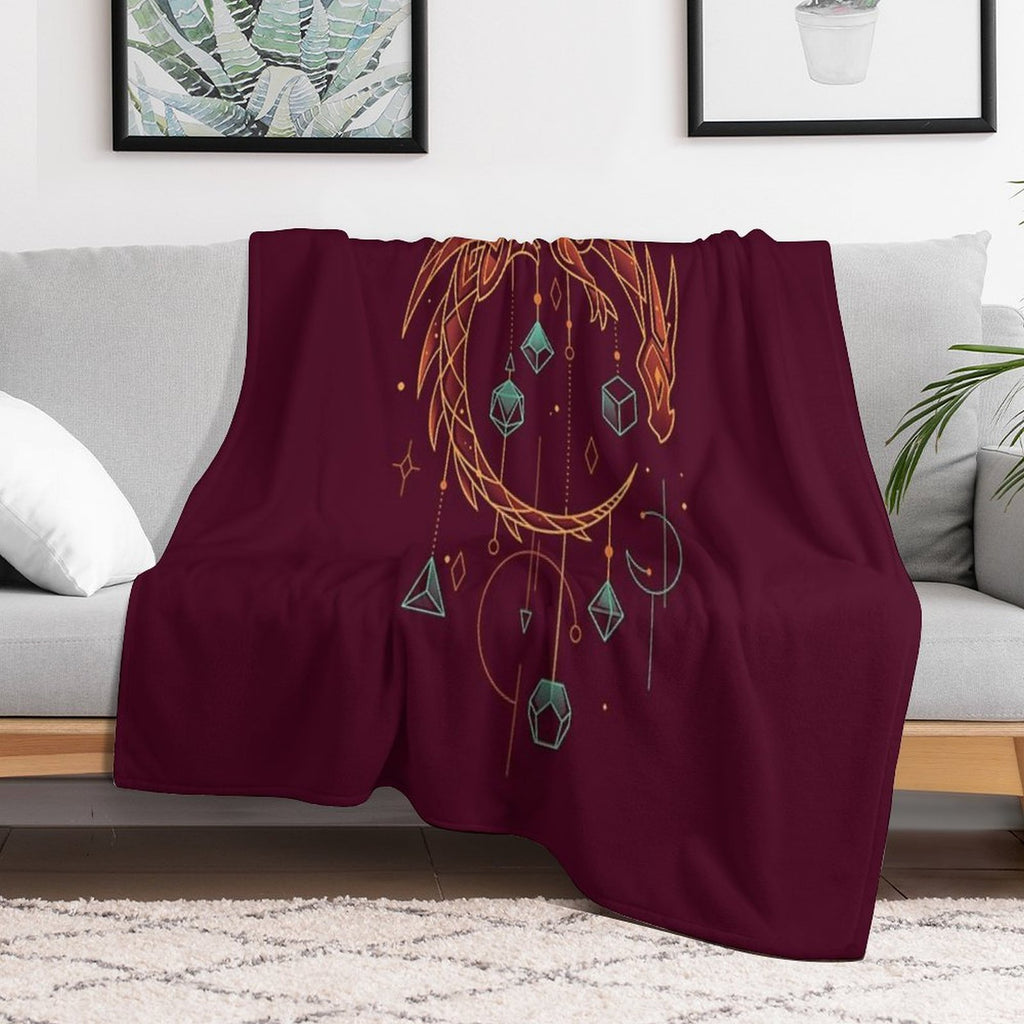 Draconic Dice Keeper - Roleplayer Gamer All-season Throw Blanket