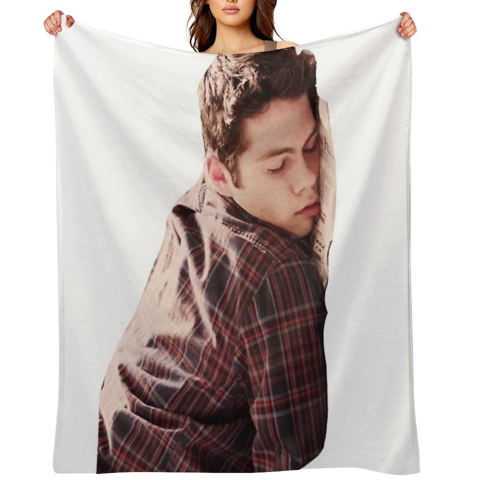 Cute Dylan O’Brien Napping Shrink-resistant Throw Blanket
