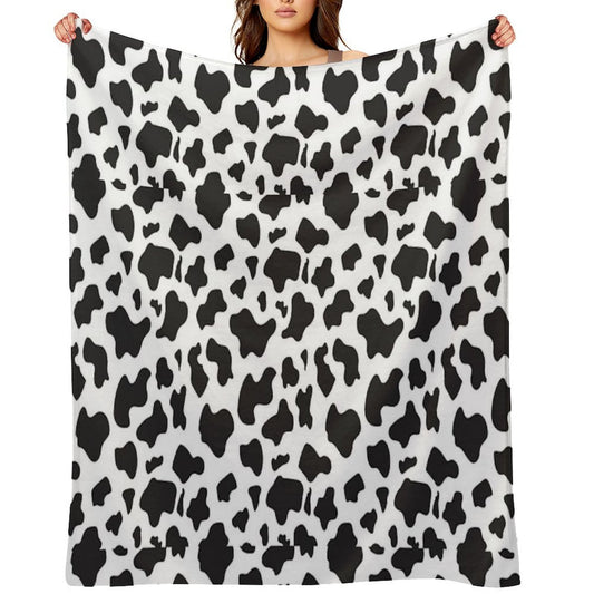 Cow Print Easy Care Throw Blanket