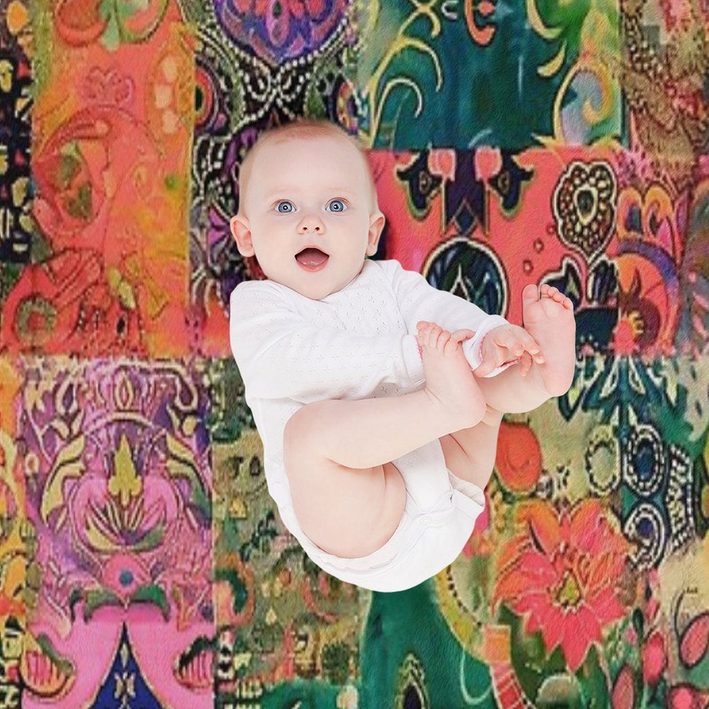 Bohemian Spring Lightweight Throw Blanket