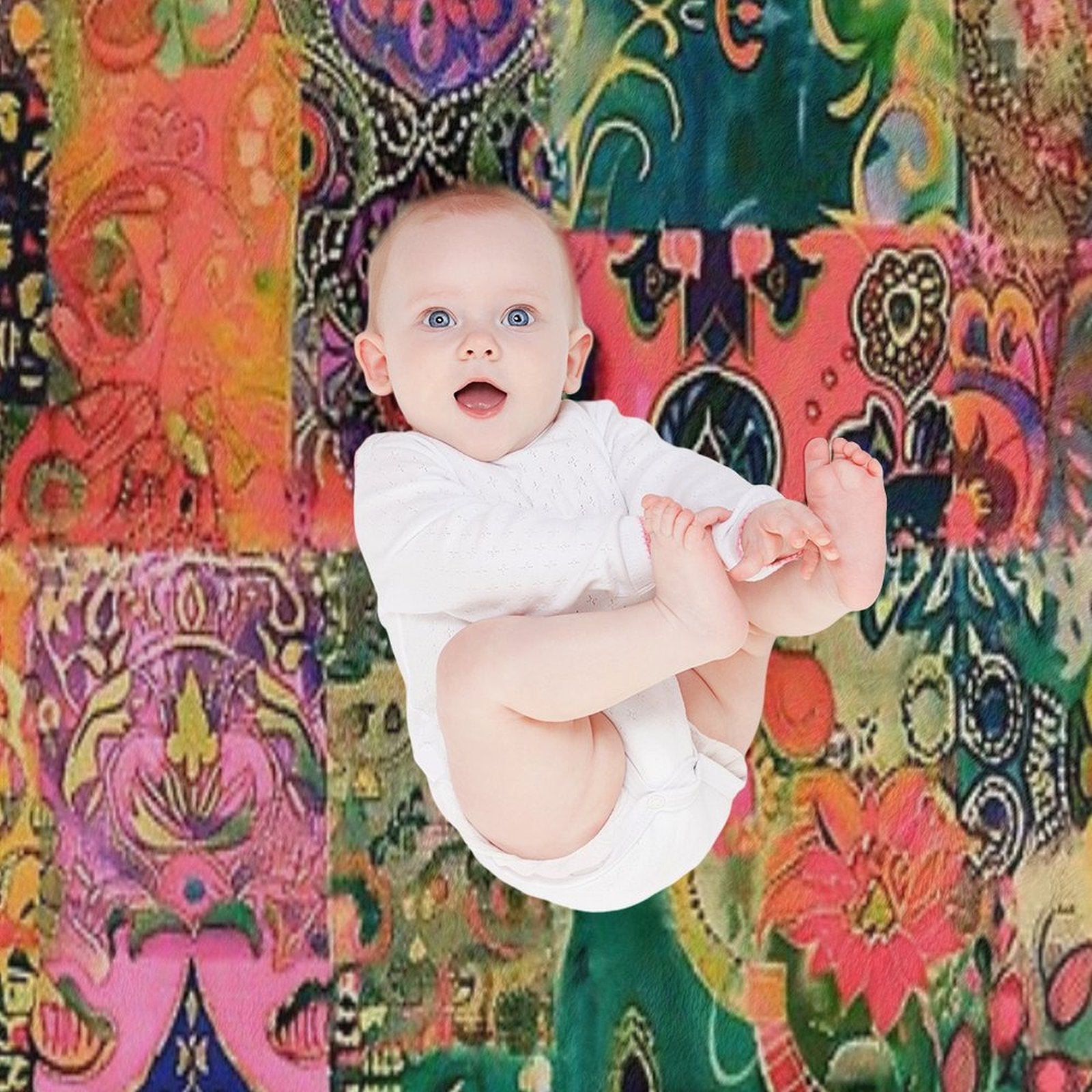 Bohemian Spring Lightweight Throw Blanket