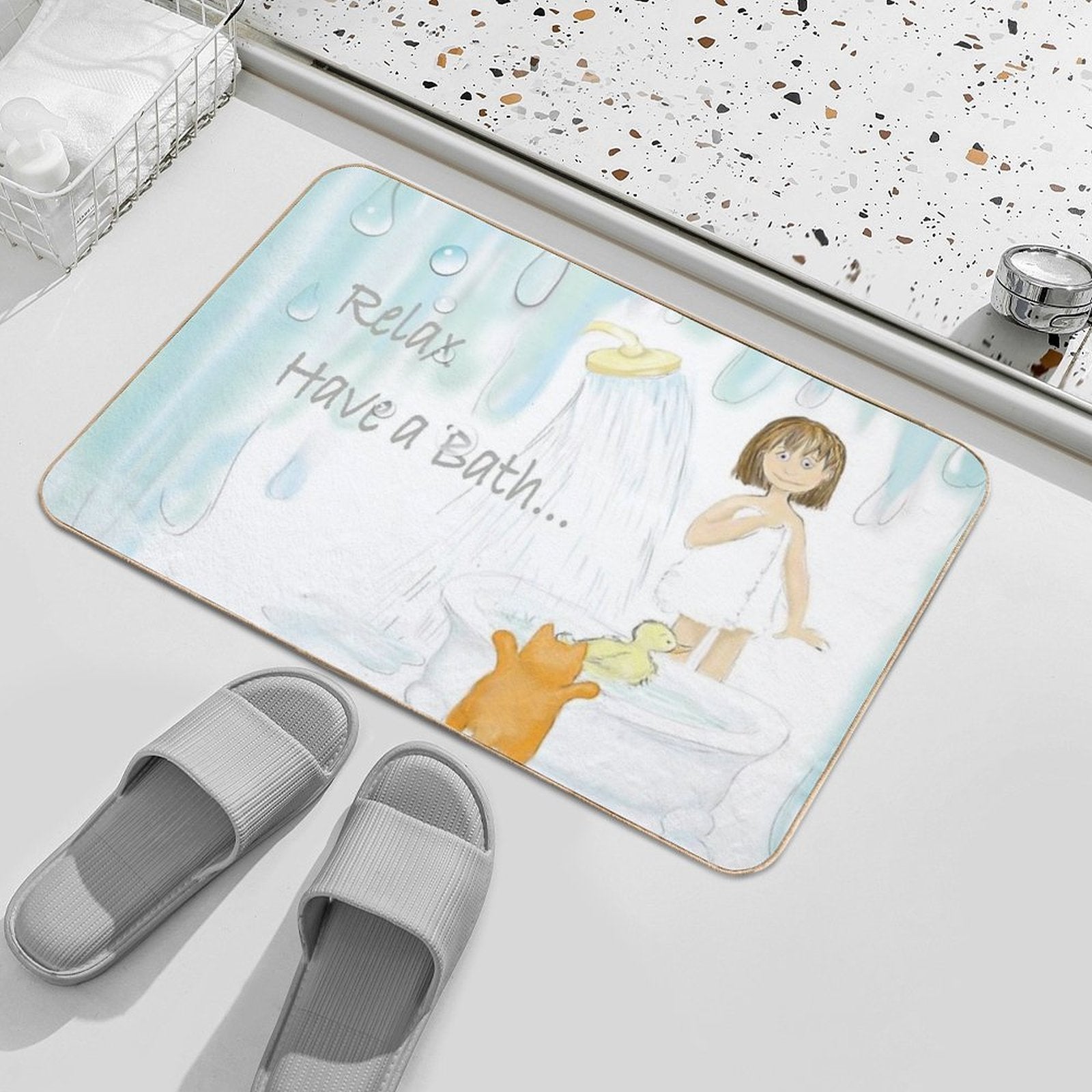Bathtime  Fade-Resistant Bath Mat