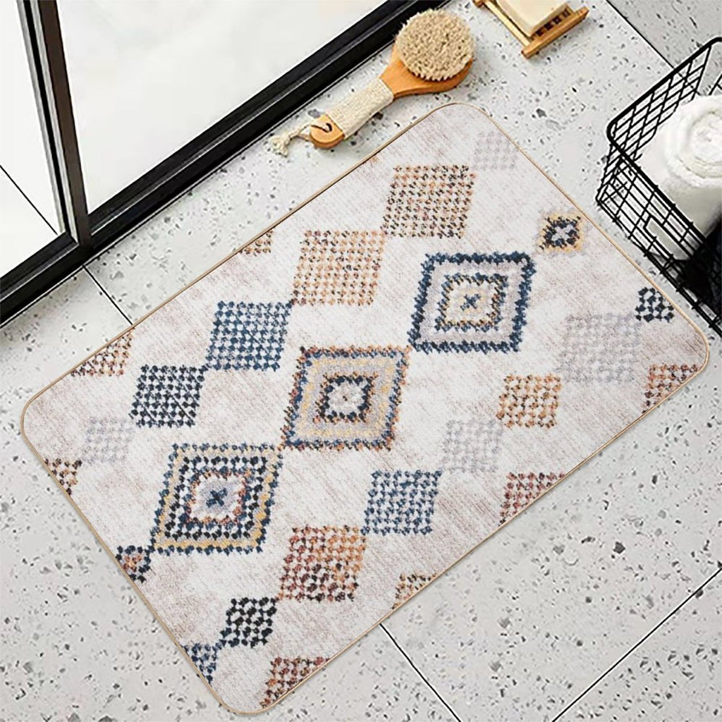 Moroccan Berber Rug Artwork  Eco-Friendly Bath Mat