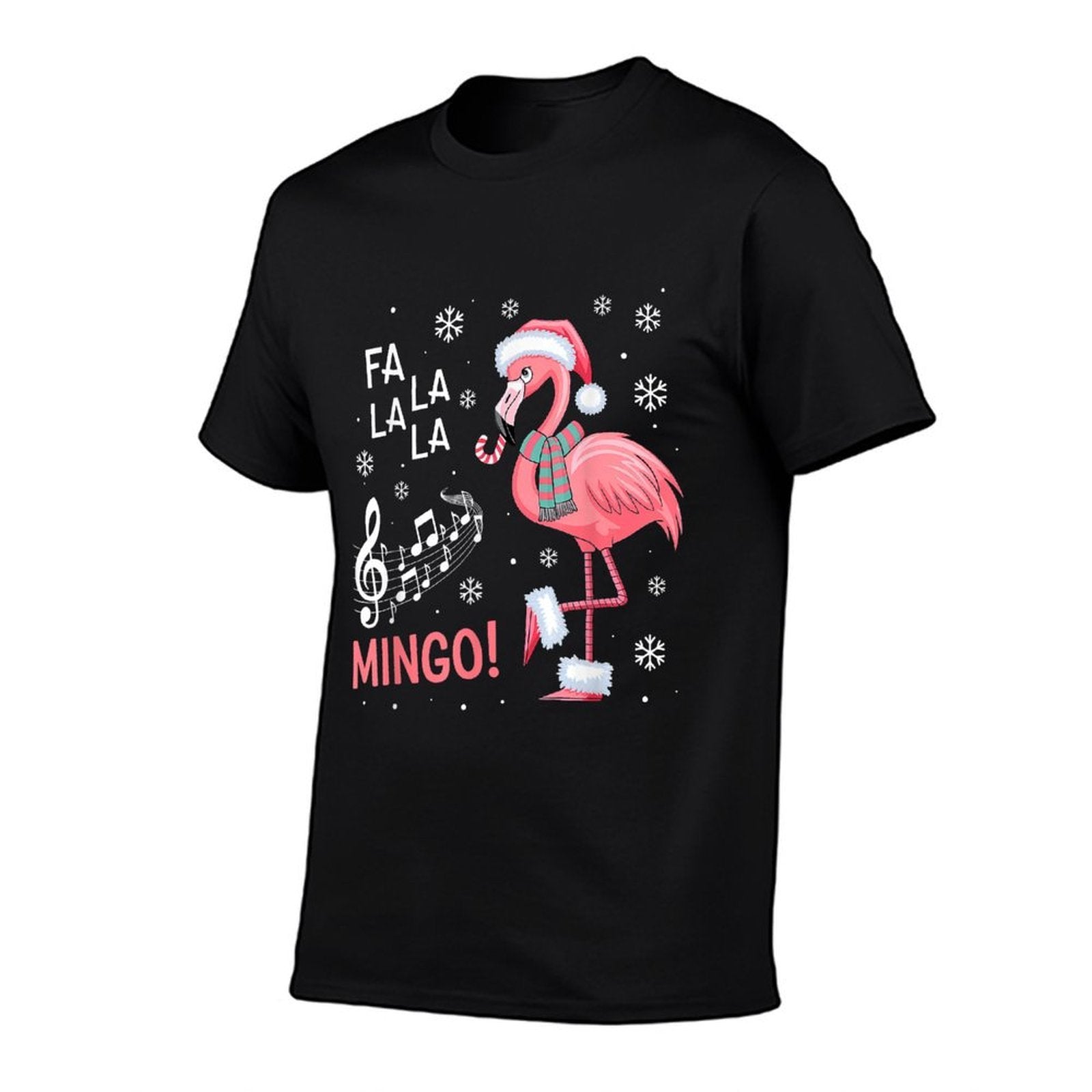 Fa La La Mingo Flamingo Candy Cane Christmas  Vintage-inspired T-Shirt