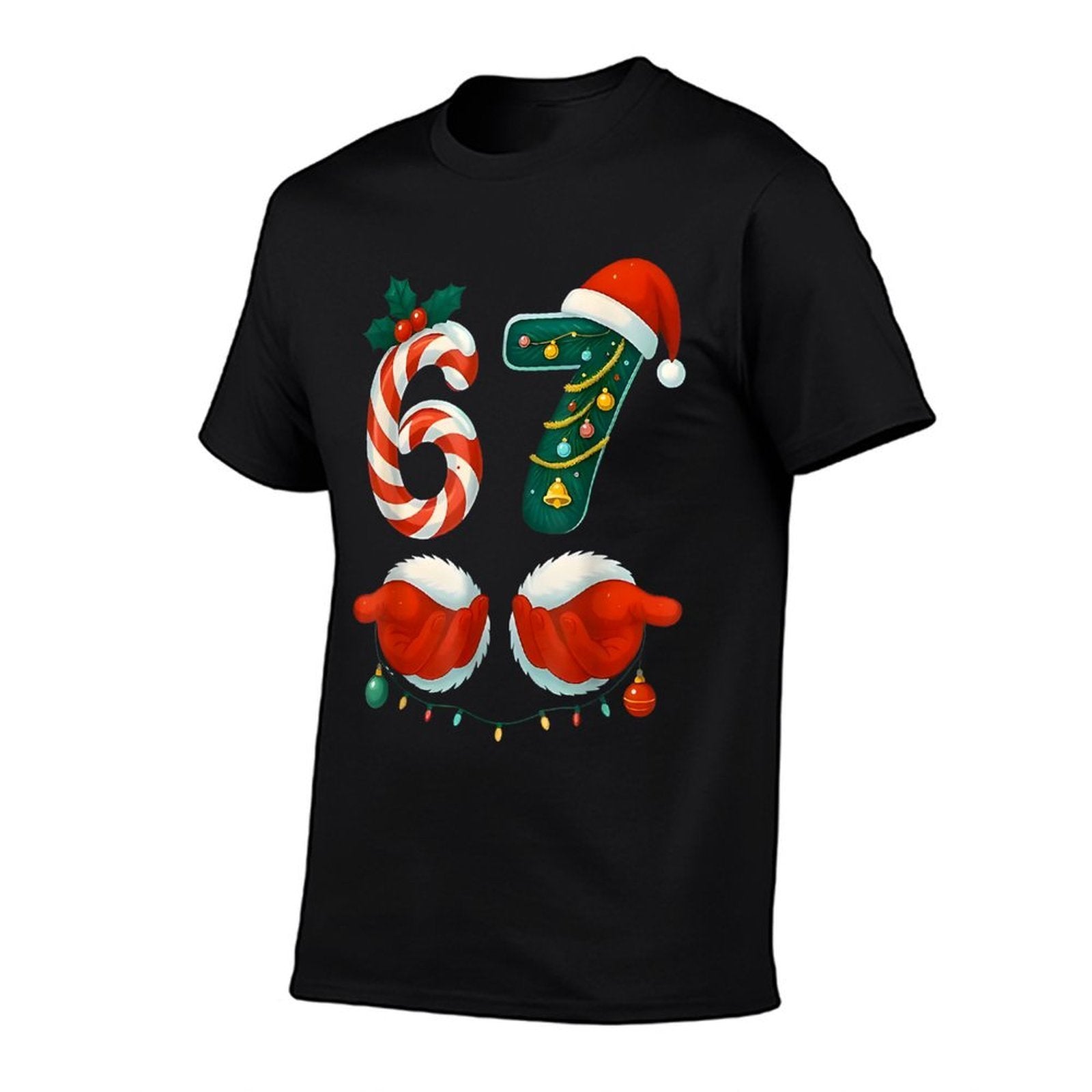 67 Meme Six Seven for Kids Women Men Boys Girls Christmas  Slim-fit Cut T-Shirt