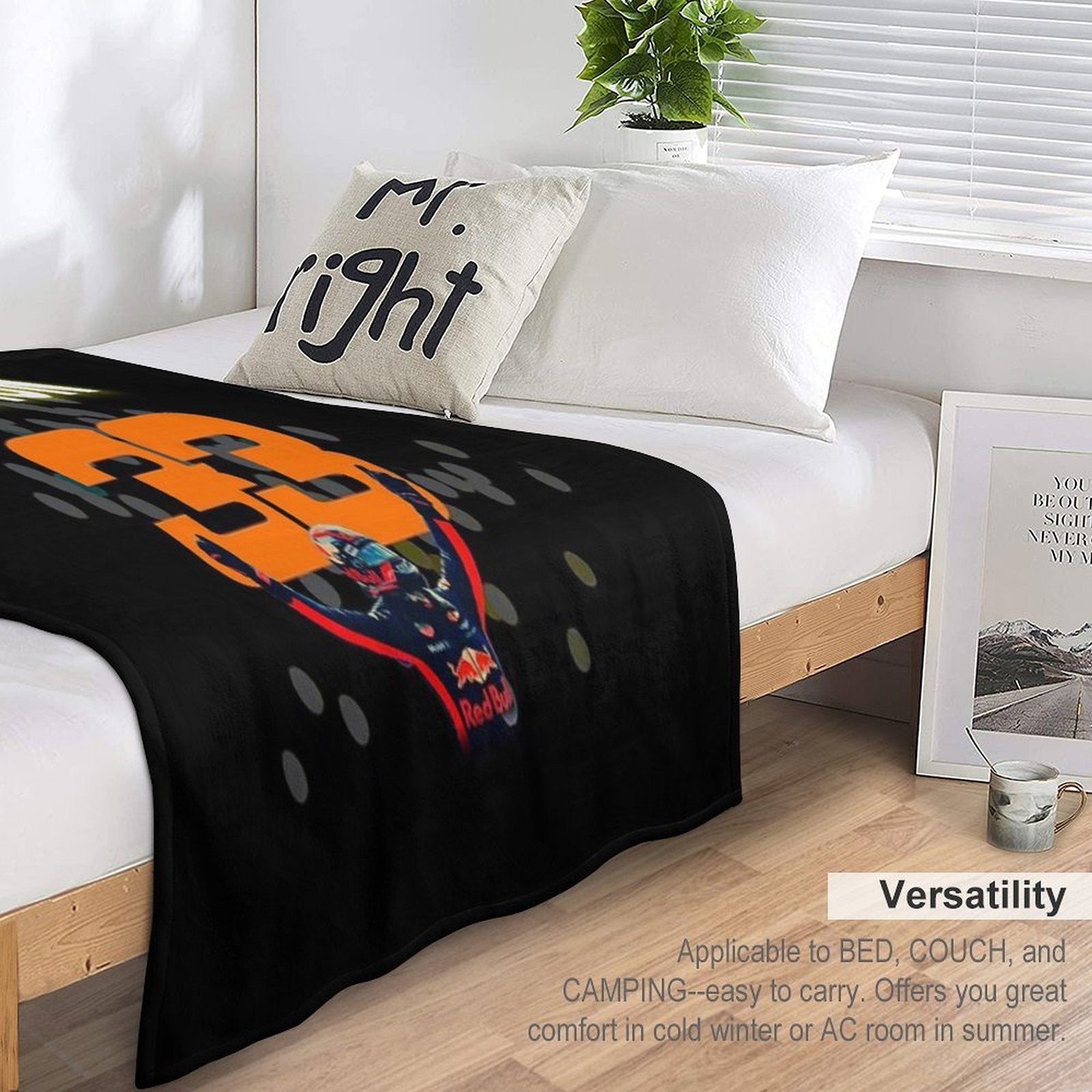 Verstappen Champion Eco-conscious Throw Blanket