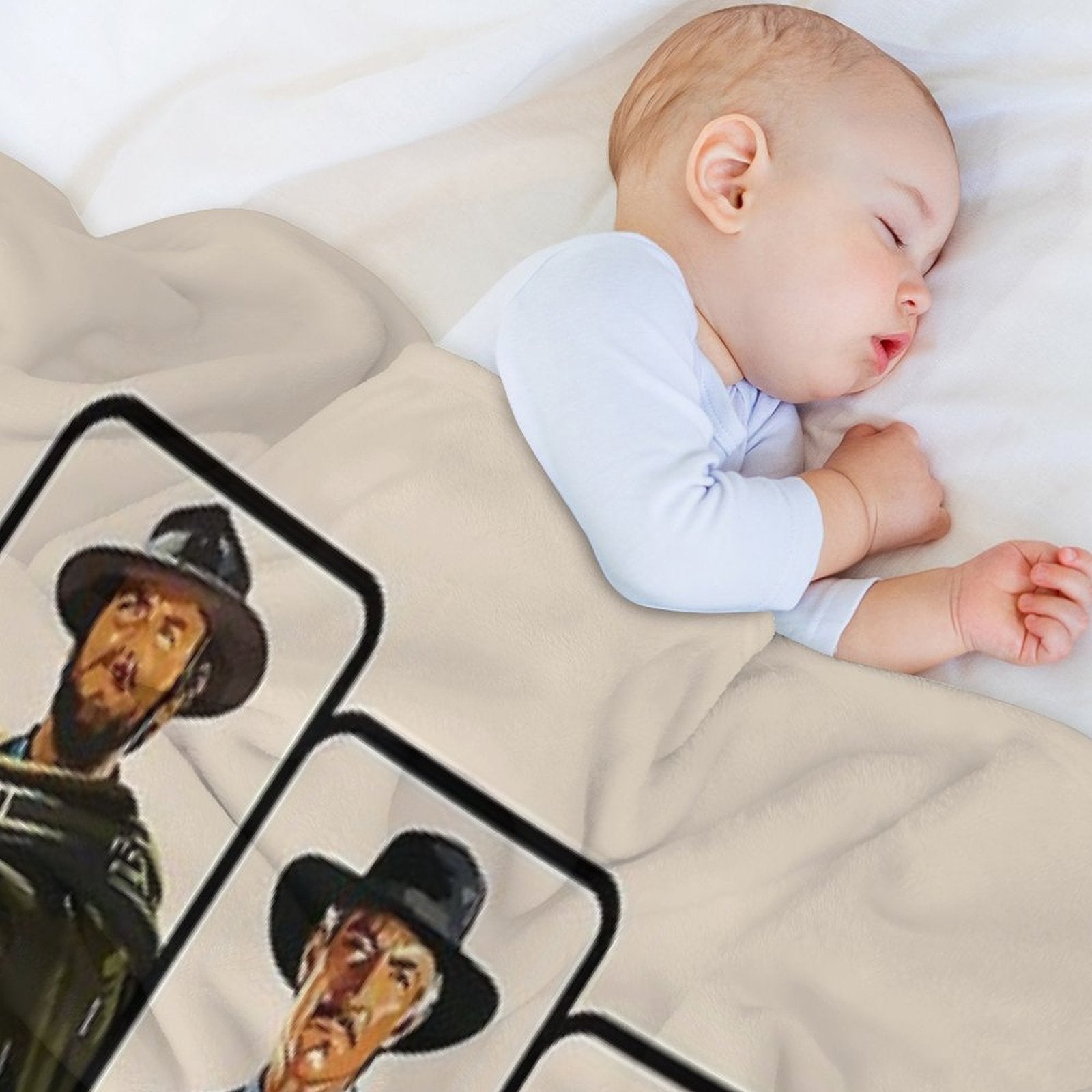 The Good The Bad And The Ugly Poster Graphic Velvety-soft Throw Blanket