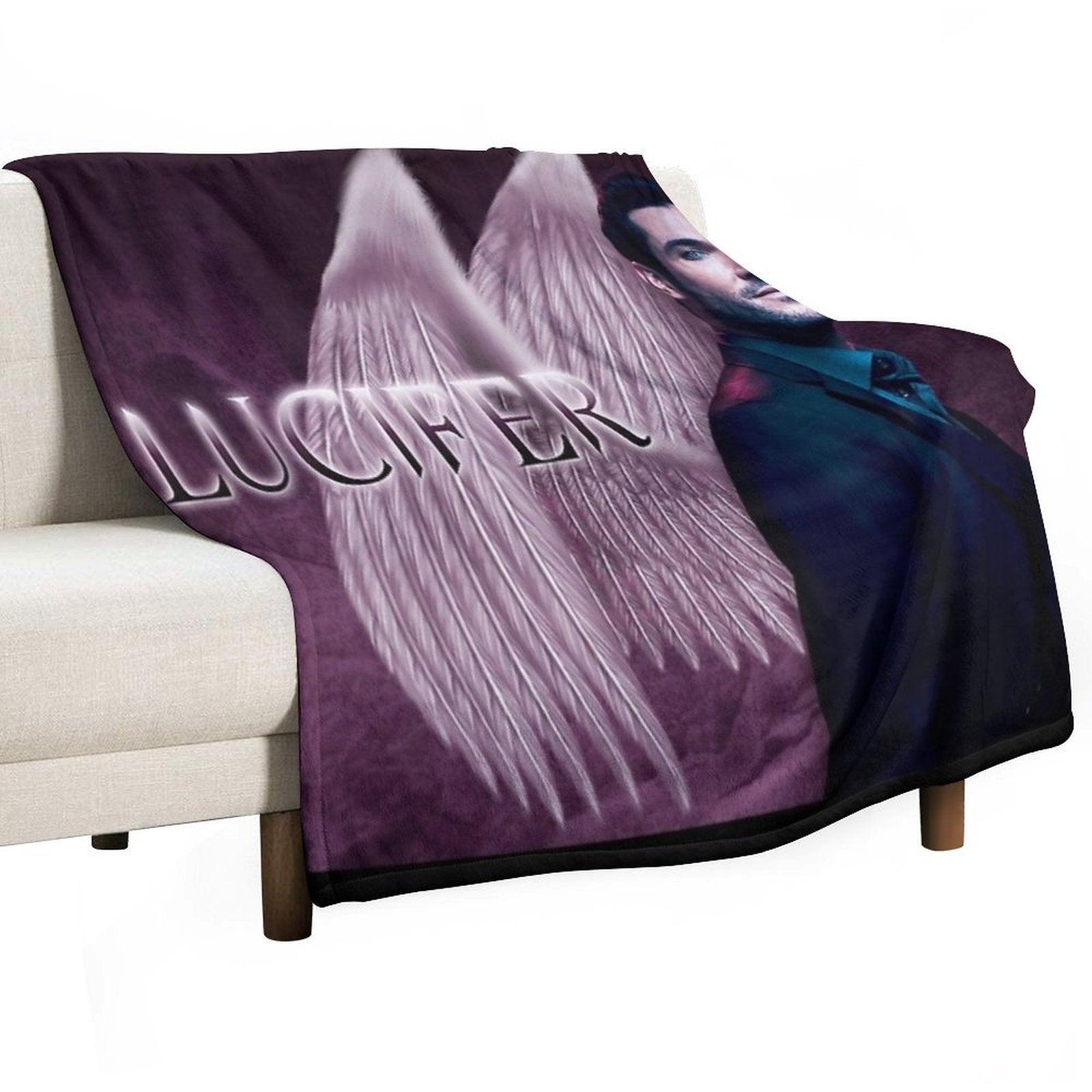 Lucifer Purple Wings Comfort Throw Blanket
