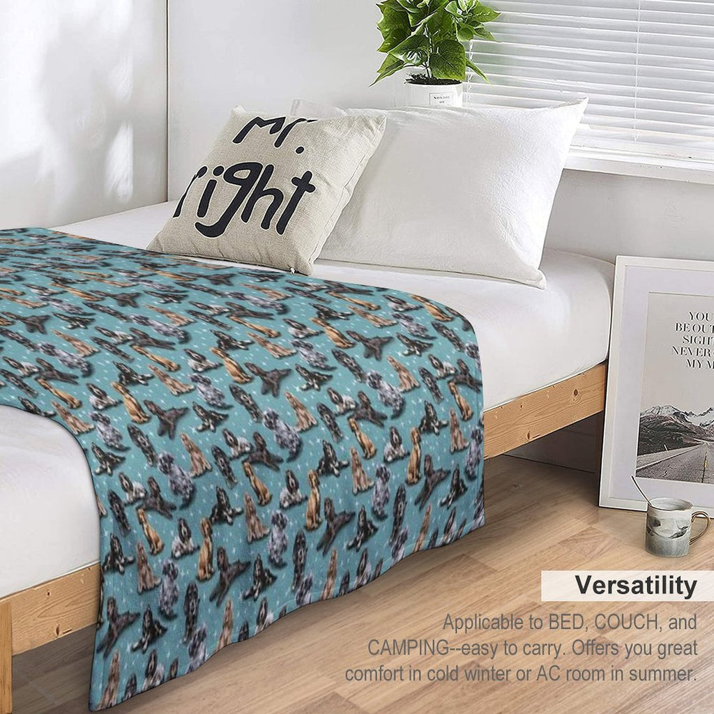 The Cocker Spaniel Easy Care Throw Blanket