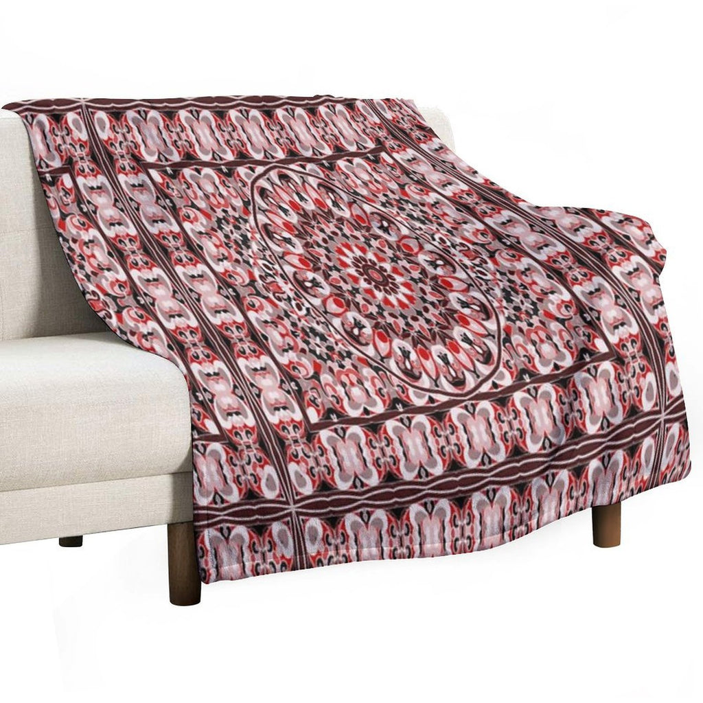 Oriental Rug Quick-dry Throw Blanket