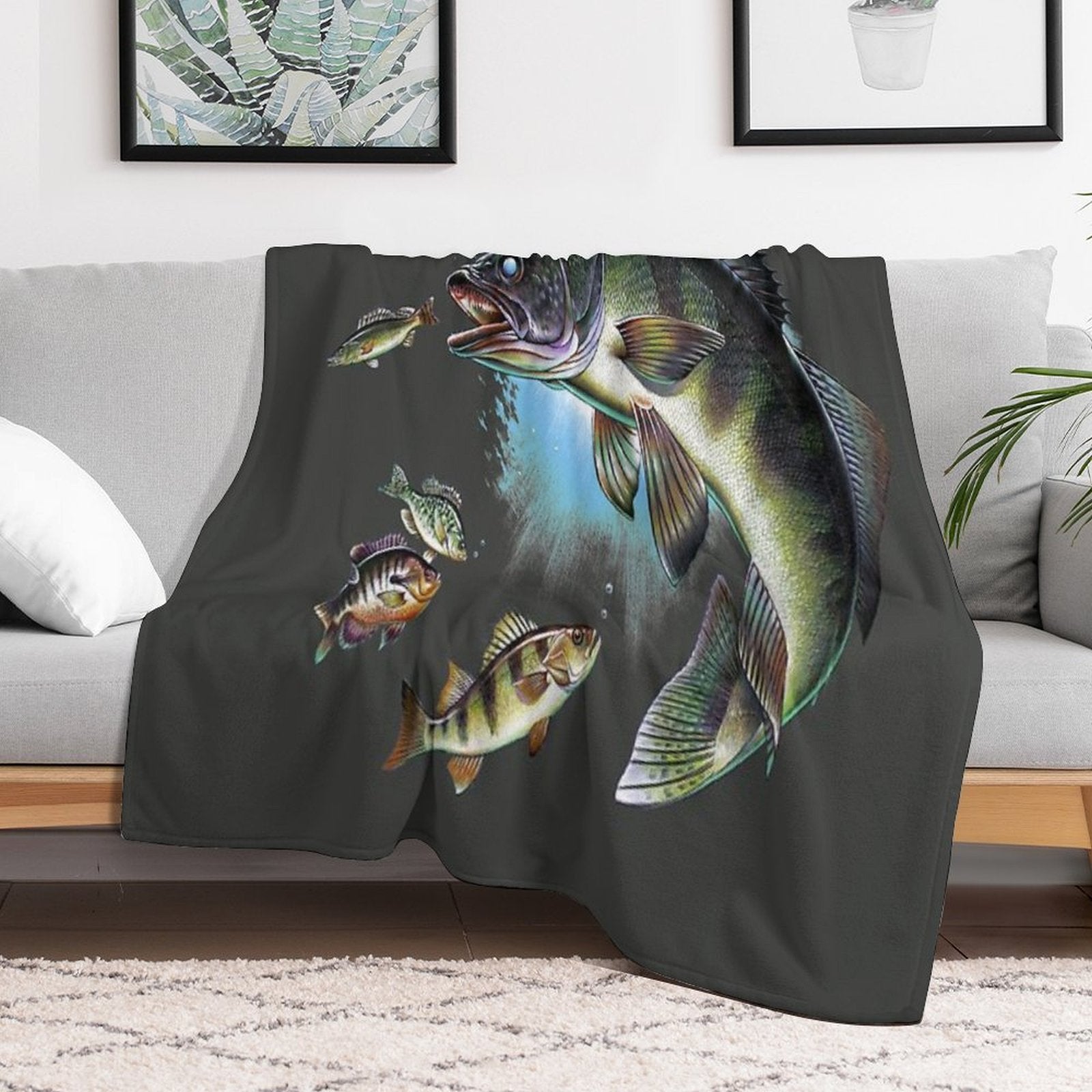 Walleye Versatility Throw Blanket