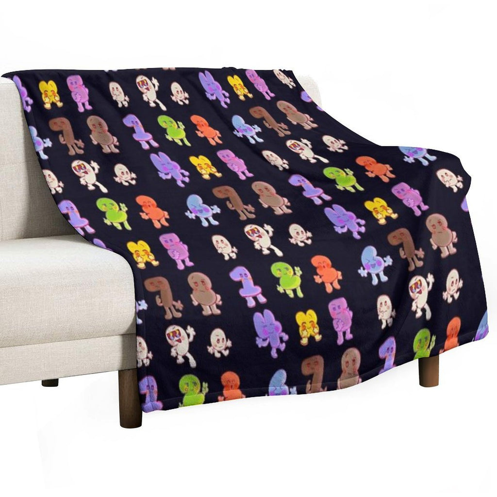 BFB All Numbers Algebraliens Pack Versatility Throw Blanket