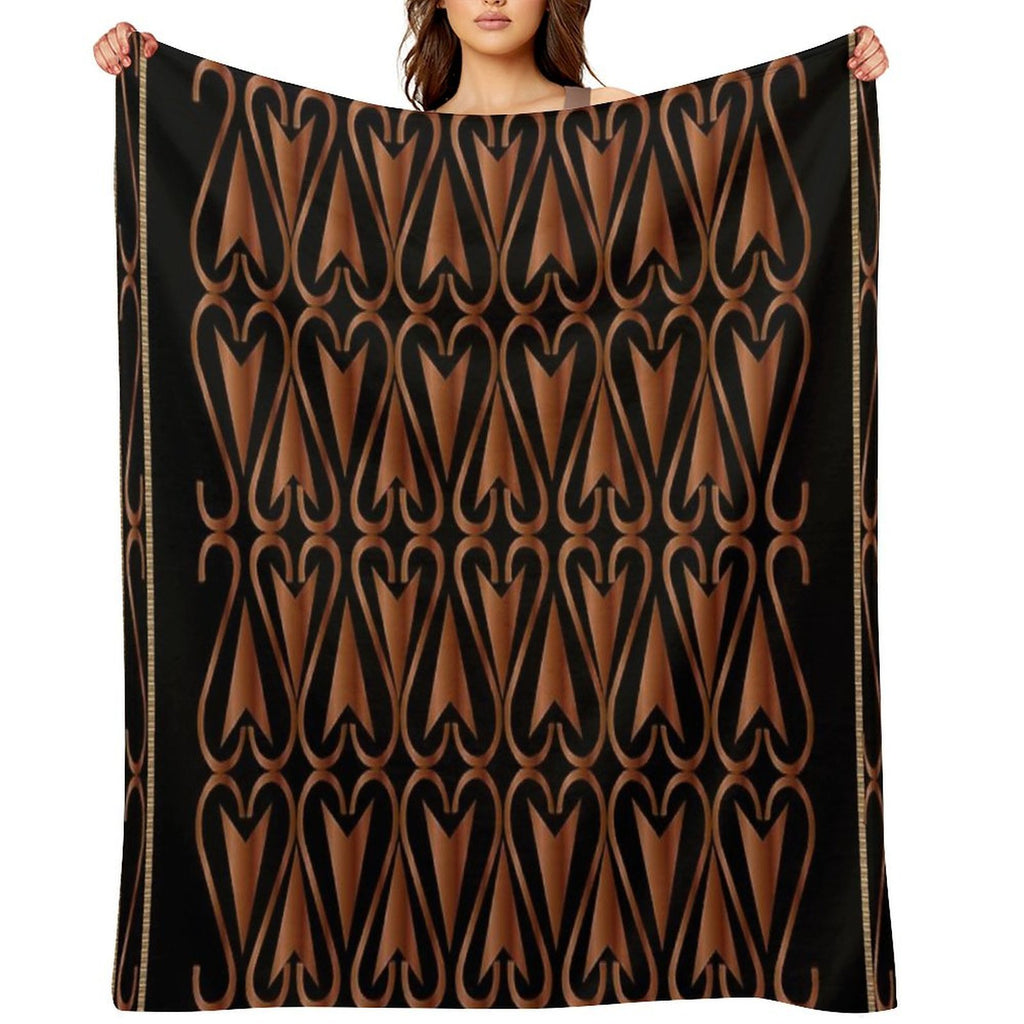 Ethnic Decorative Pattern Plush Throw Blanket
