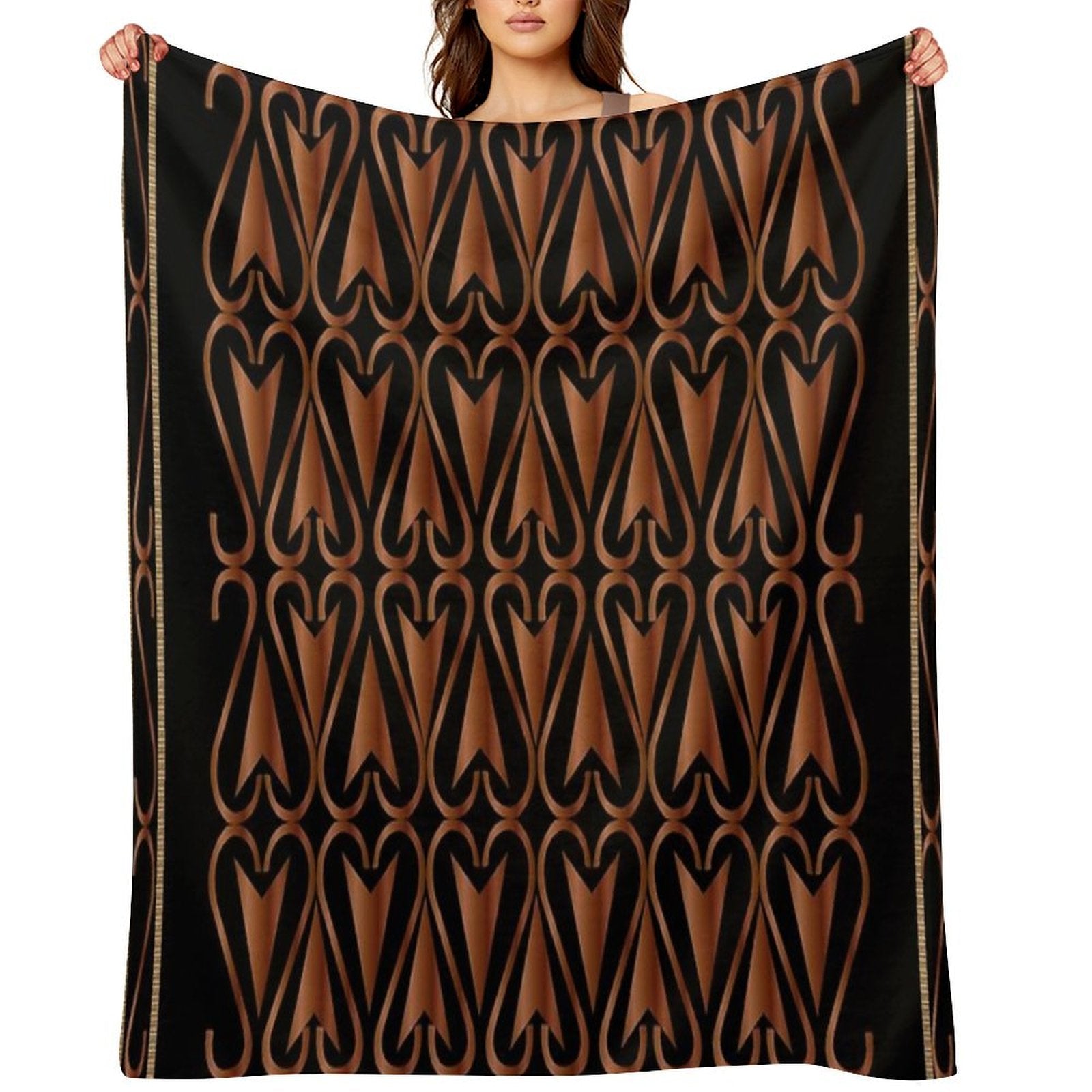 Ethnic Decorative Pattern Plush Throw Blanket