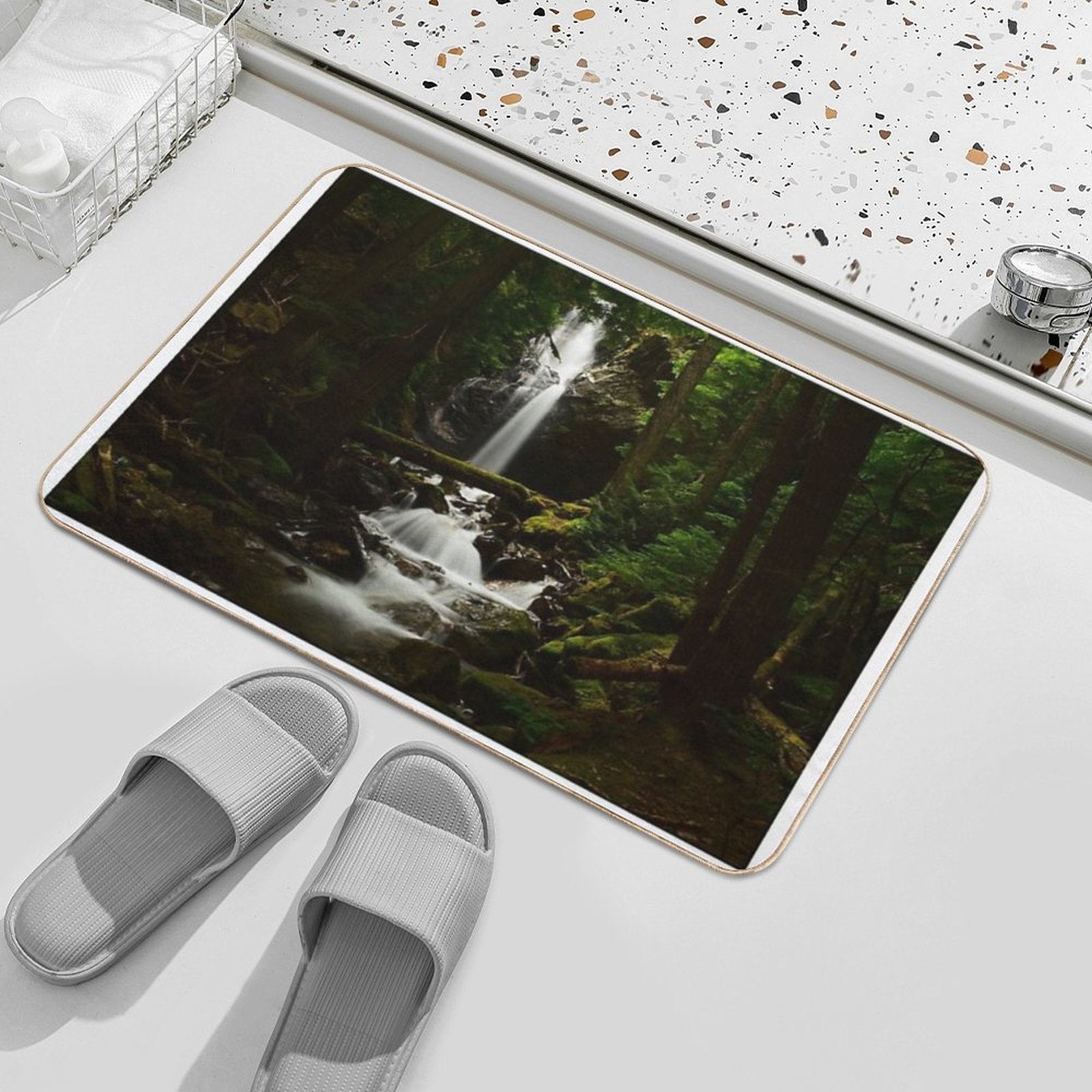 Cedar Hollow Falls  Anti-Trip Bath Mat