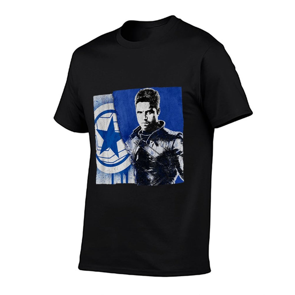 Marvel The Falcon And The Winter Soldier Bucky Barnes  Cotton T-Shirt
