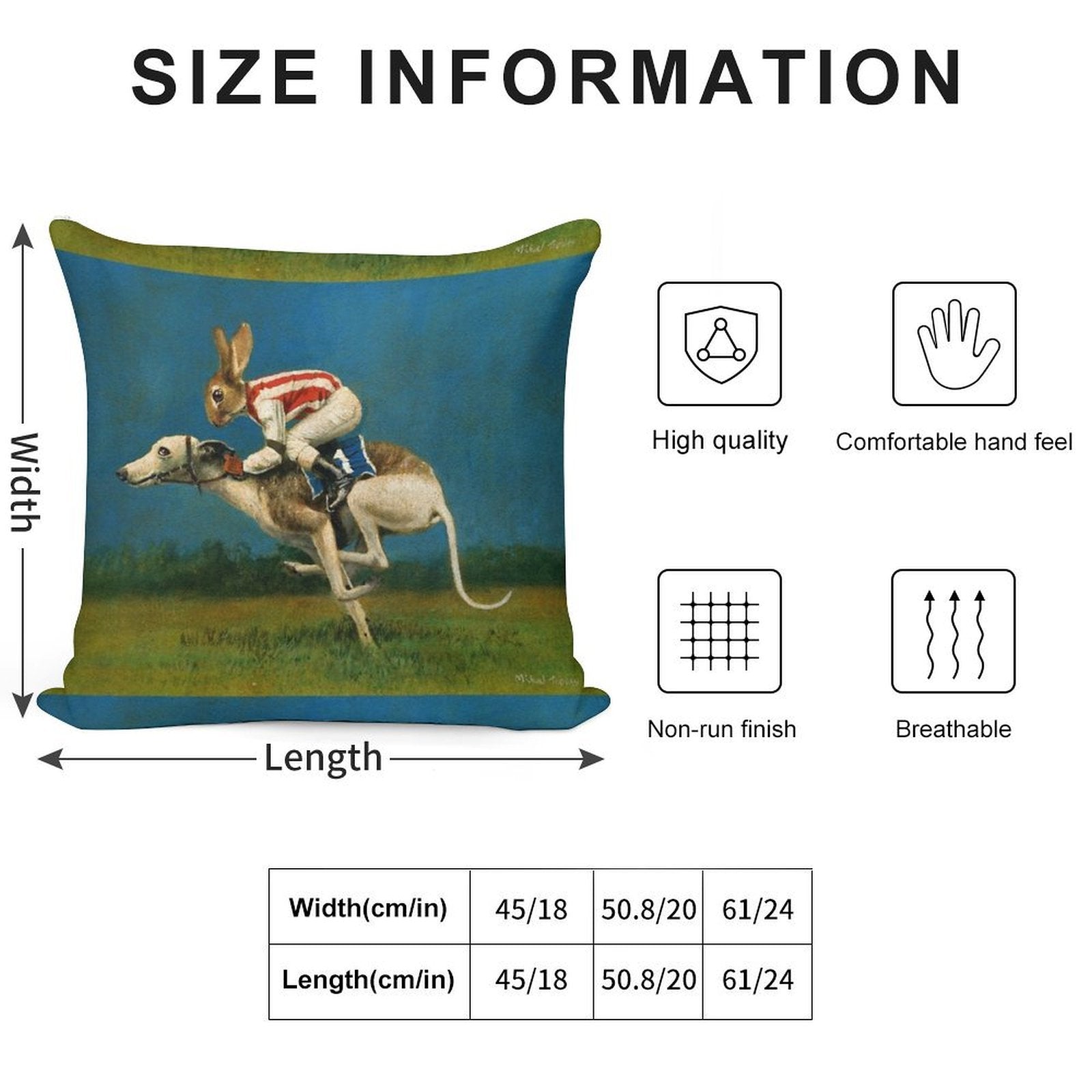 Whippet Racer Soft Shrink-Resistant Throw Pillow