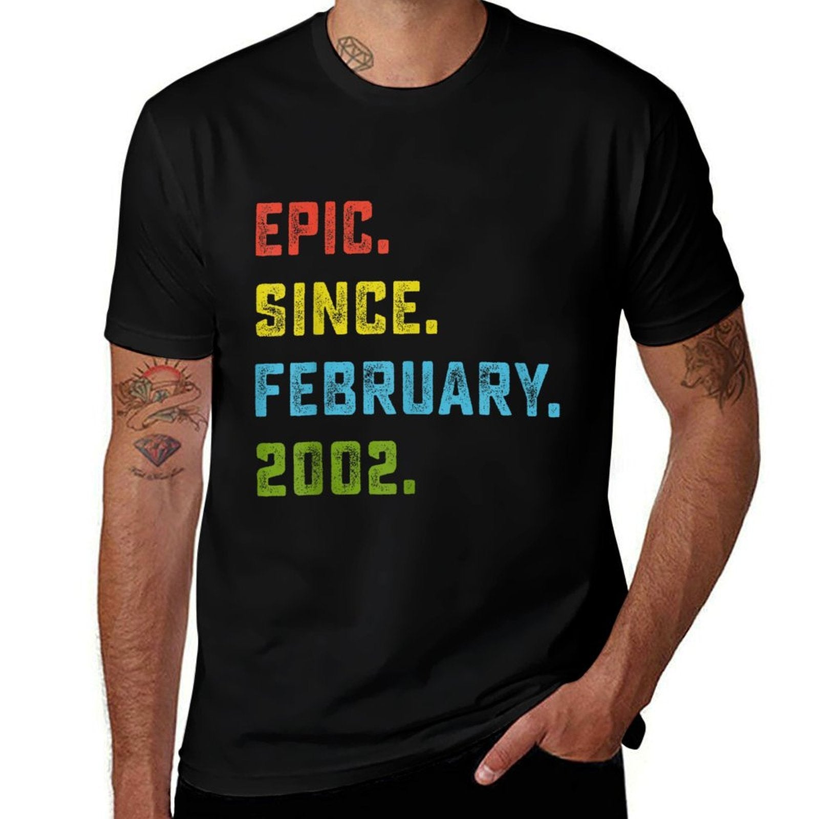 Epic Since February 2002 22nd Birthday Gift 22 Years Old  Graphic-printed T-Shirt