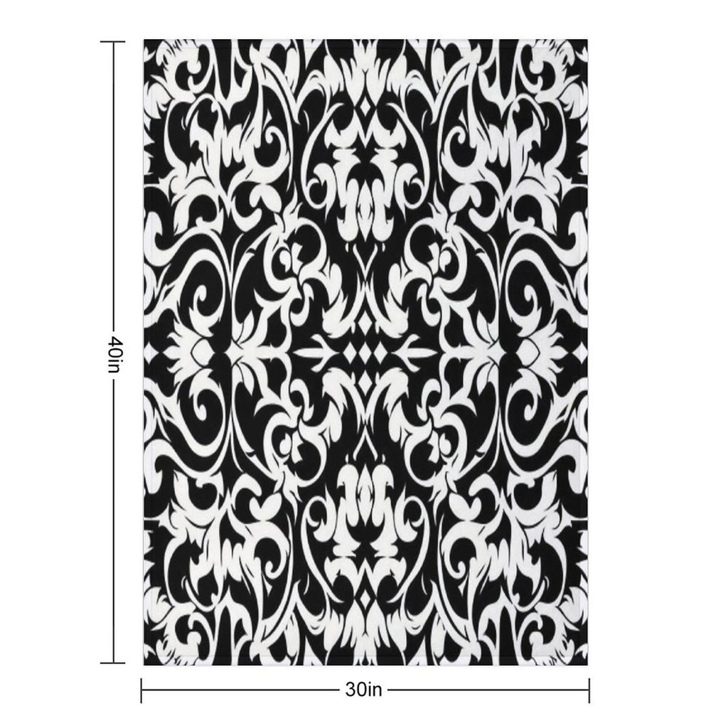 Baroque Wrinkle-free Throw Blanket