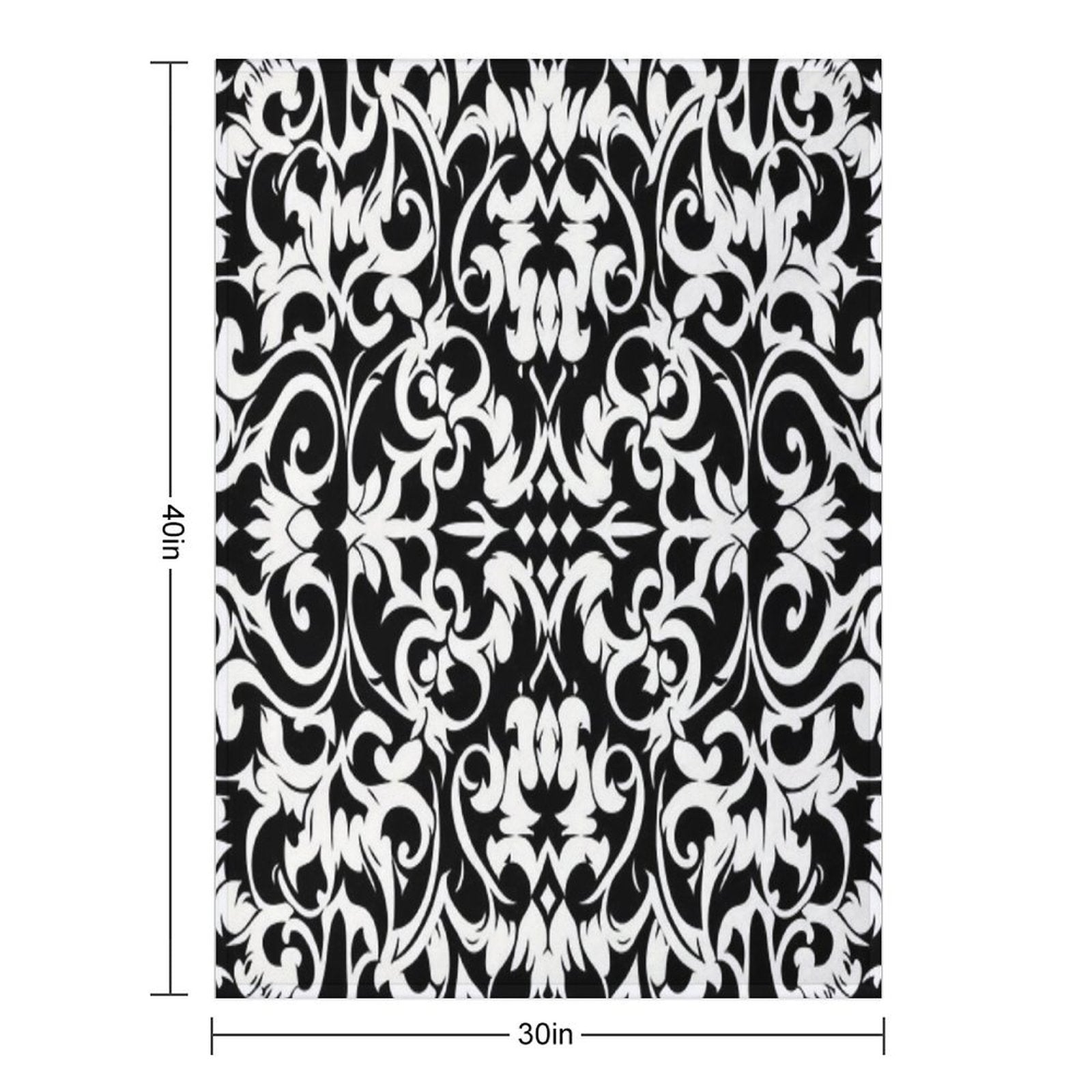 Baroque Wrinkle-free Throw Blanket