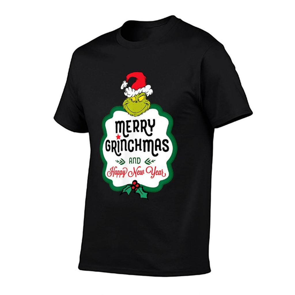 Dr. Seuss Grinch Happy New Year T-shirt  Trendy Pattern T-Shirt