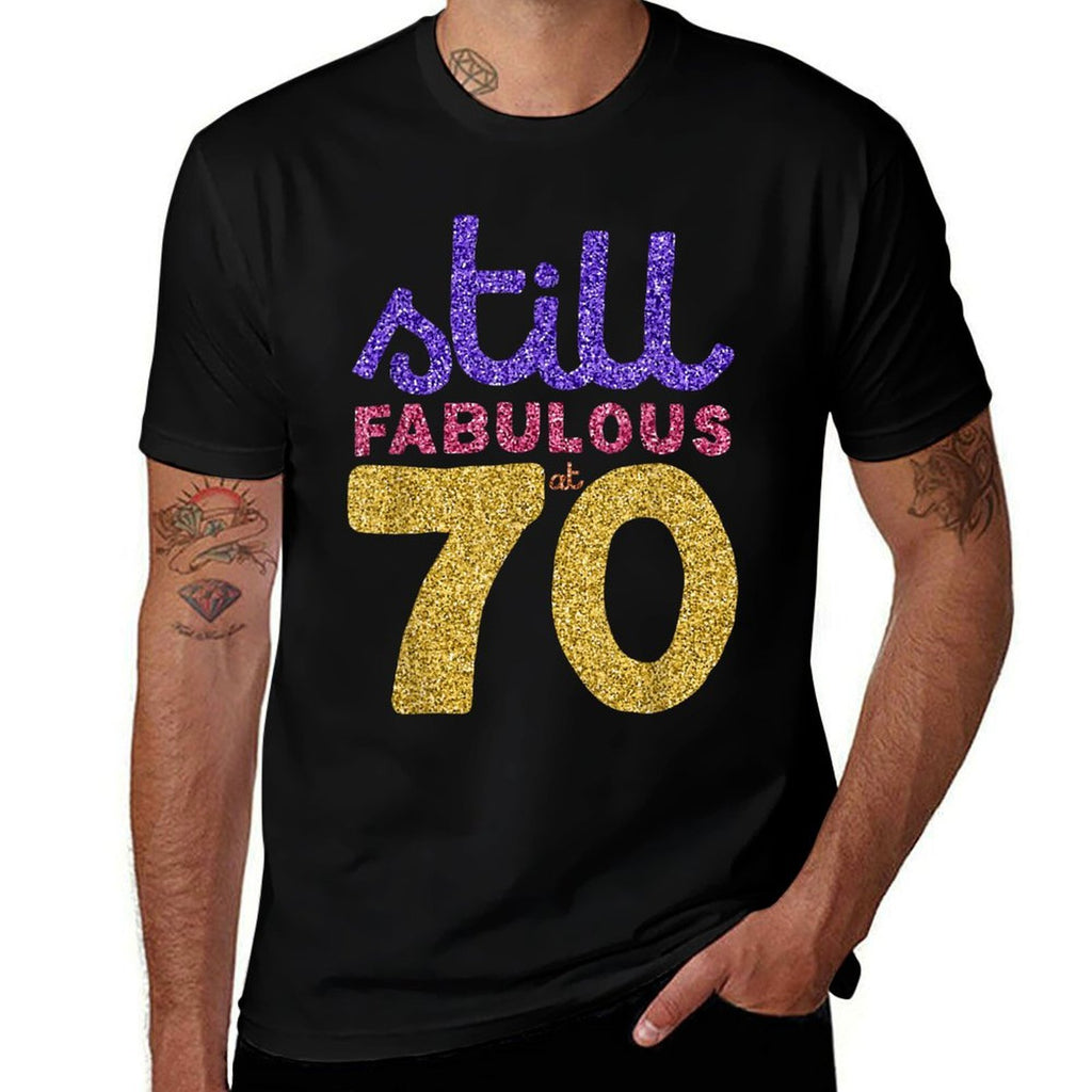 70th Birthday Funny 70 Year Old Gift Tshirt Men Womens  Trendy Pattern T-Shirt