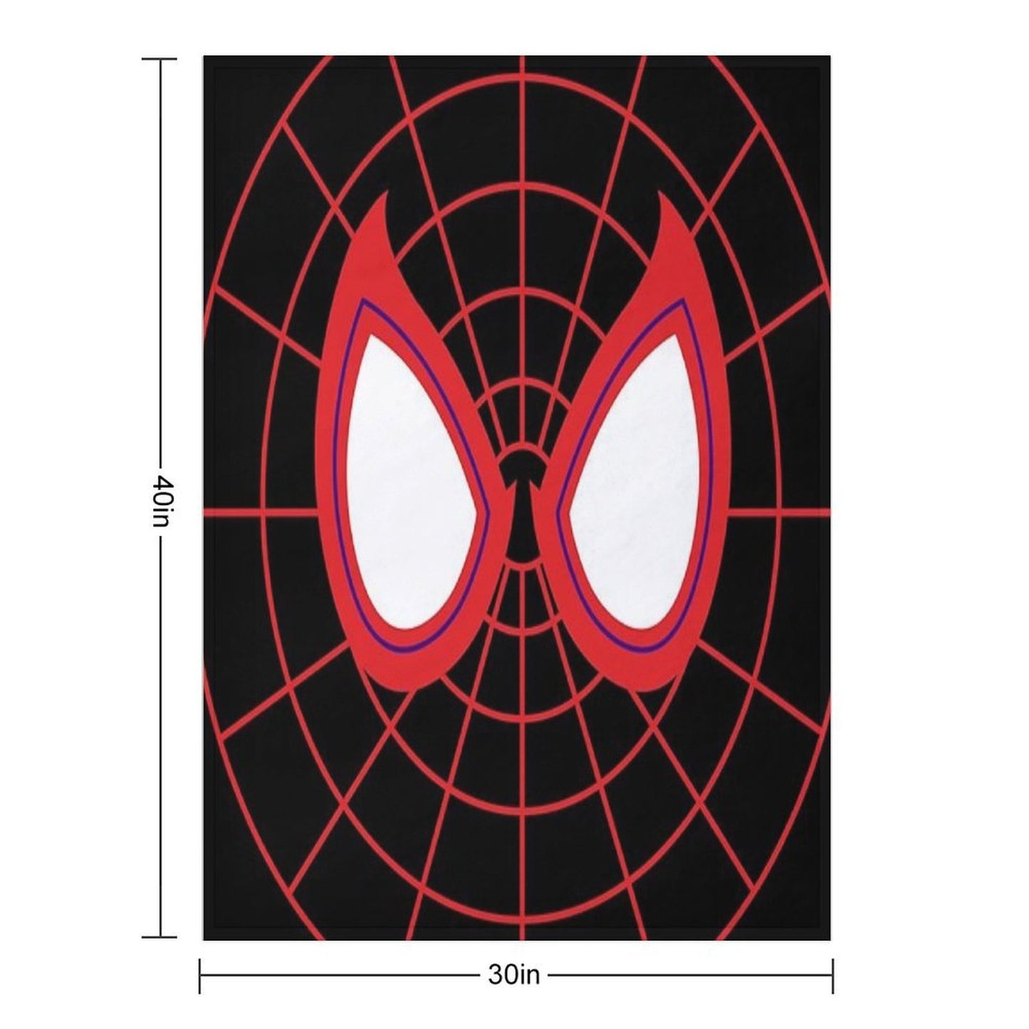 Miles Morales Eyes Eco-conscious Throw Blanket