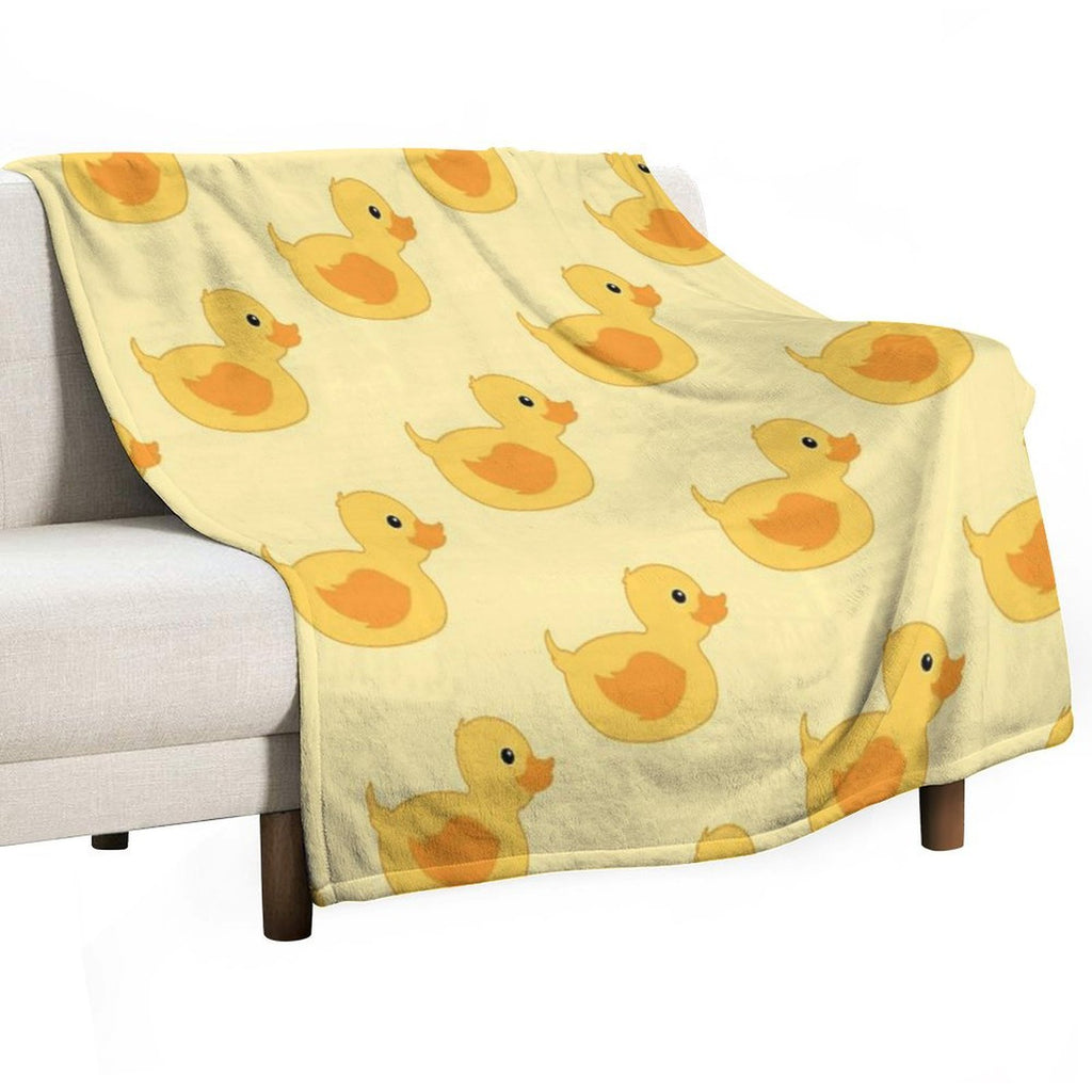 Rubber Duck Wrinkle-free Throw Blanket