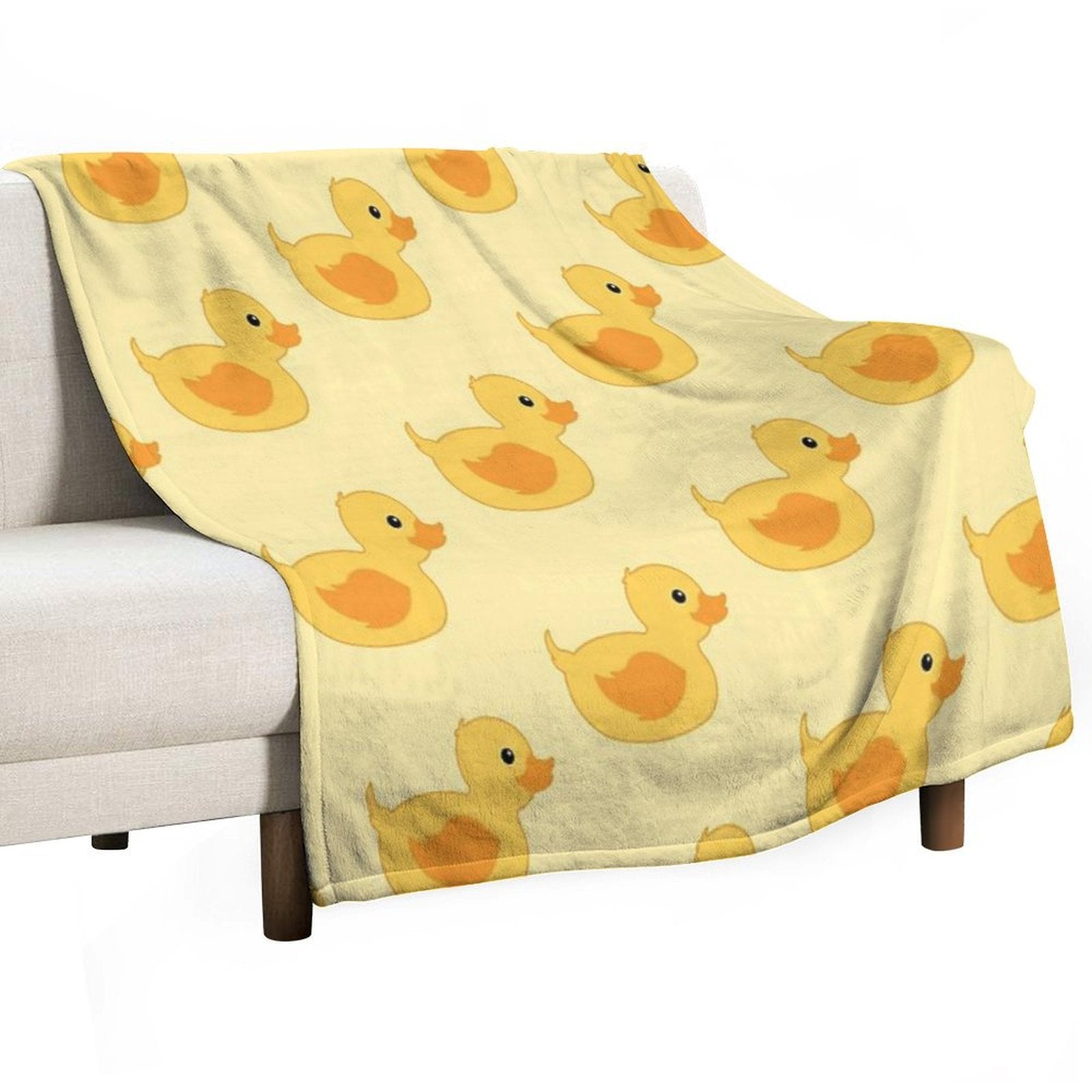 Rubber Duck Wrinkle-free Throw Blanket