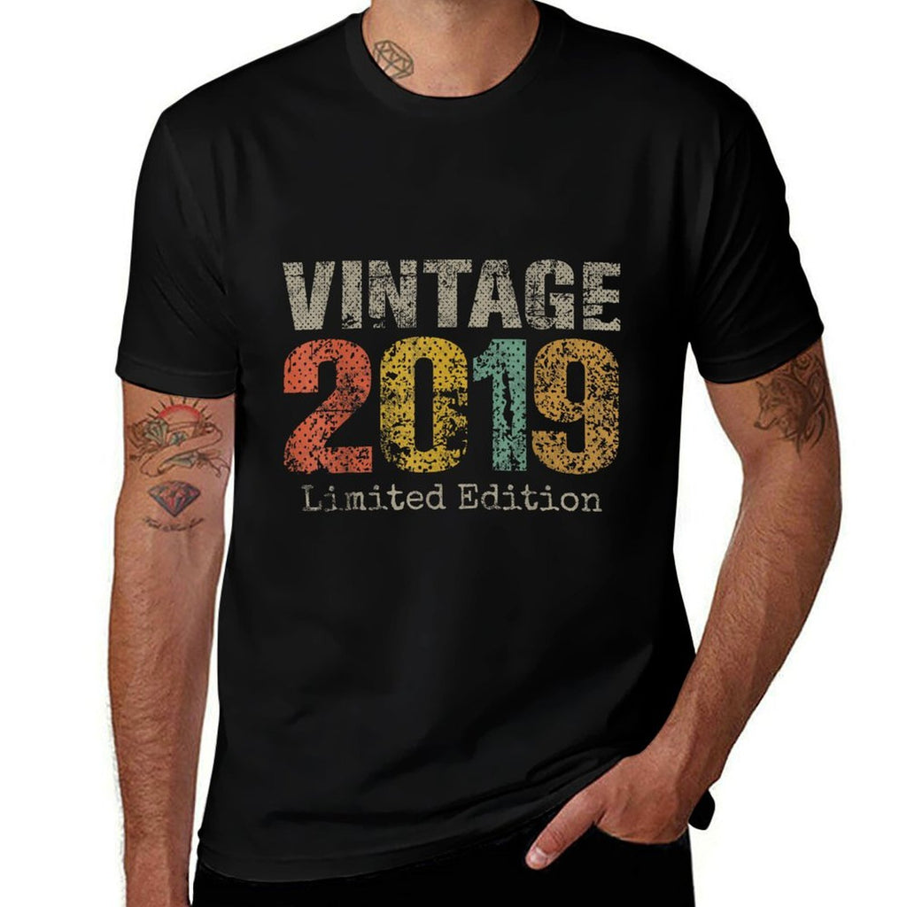 Vintage 2019 Limited Edition 6th Birthday Gifts 6 Year Old  Quick-drying T-Shirt