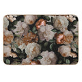 Antique Jan Davidsz. De Heem Lush Roses Flowers On Black Botanical Night GardenPattern Nightgarden  Slip-Resistant Bath Mat