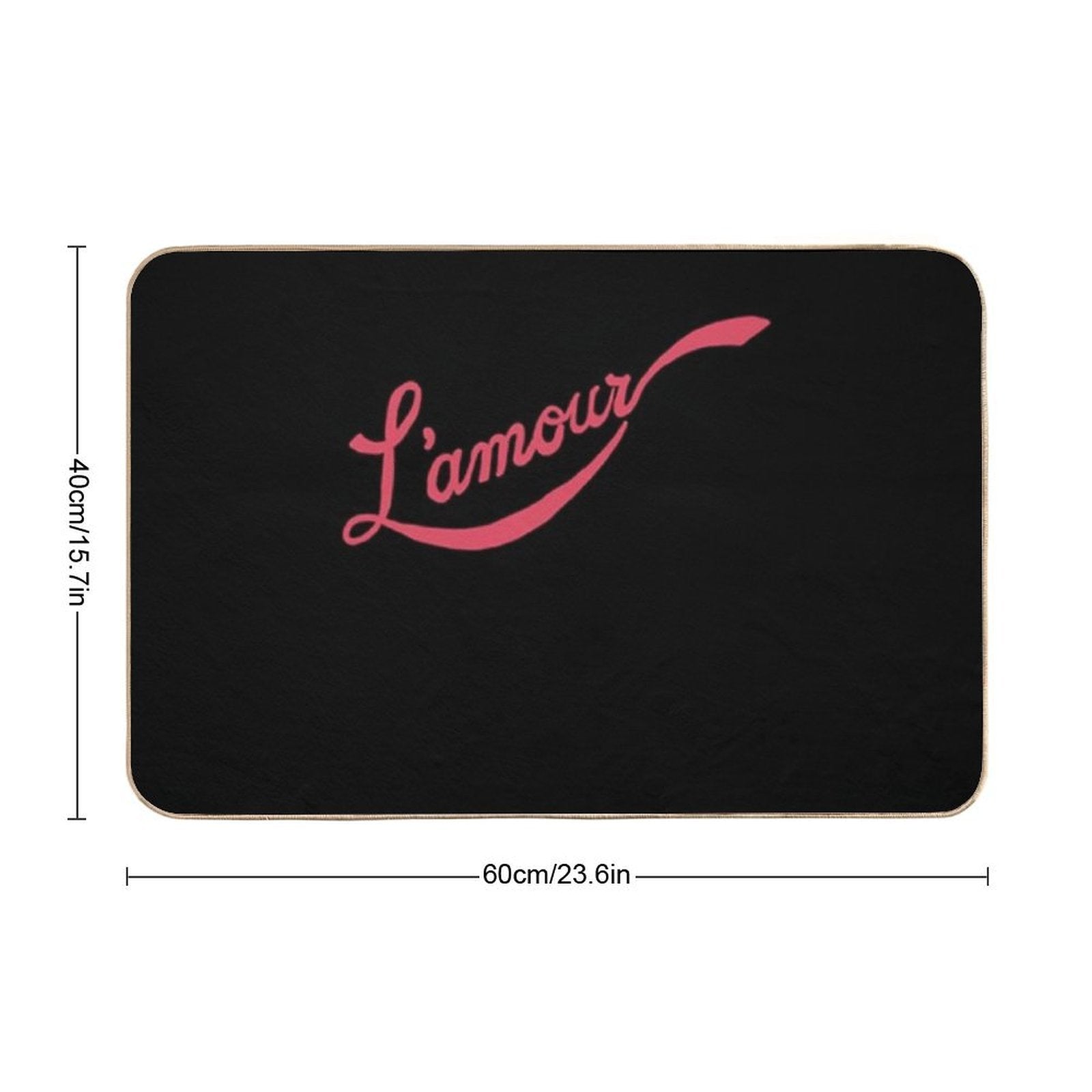 L'amour-Moulin-Rouge  Eco-Friendly Bath Mat