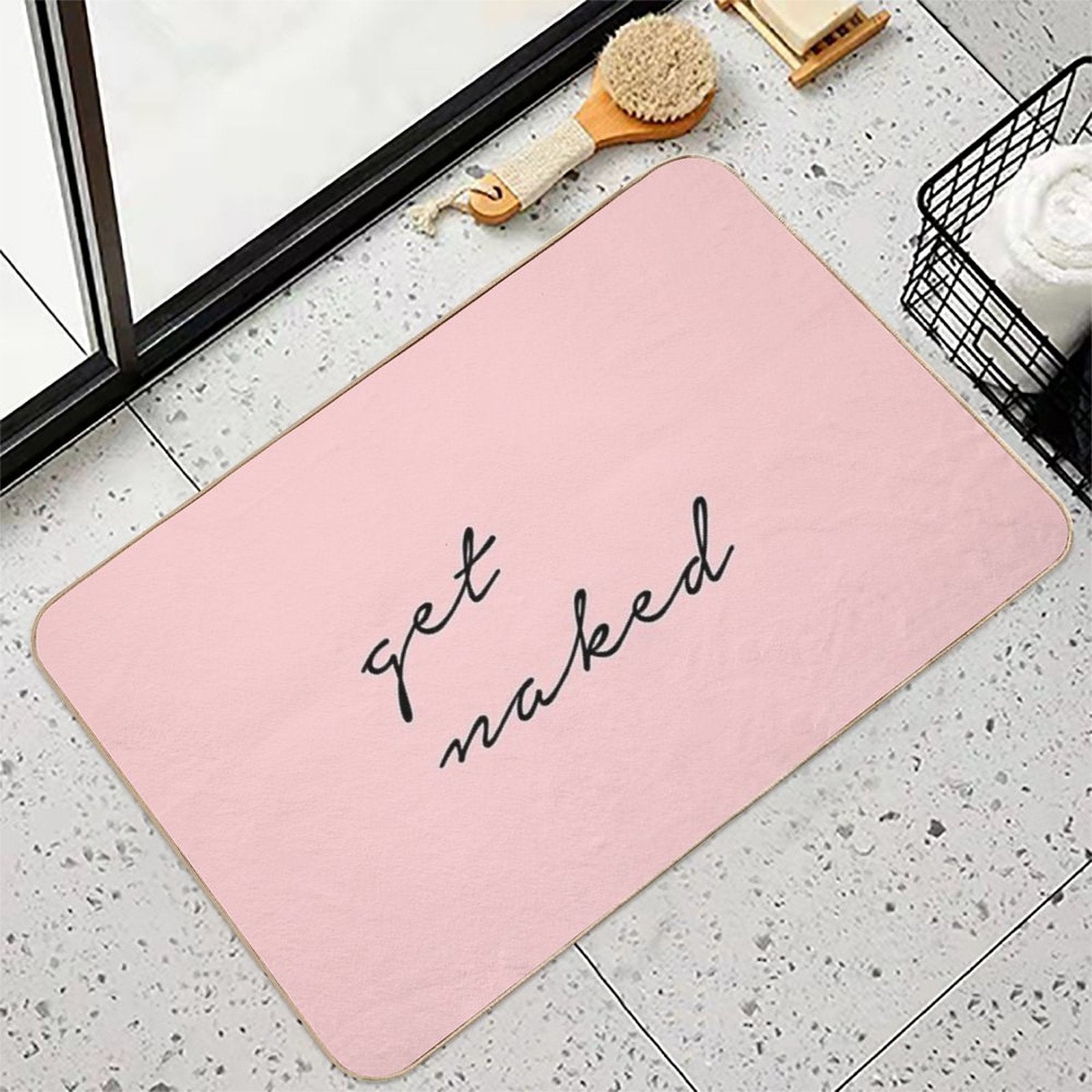 Get Naked  Easy To Clean Bath Mat