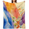 Vivid Painted Desert Canyon All-season Throw Blanket