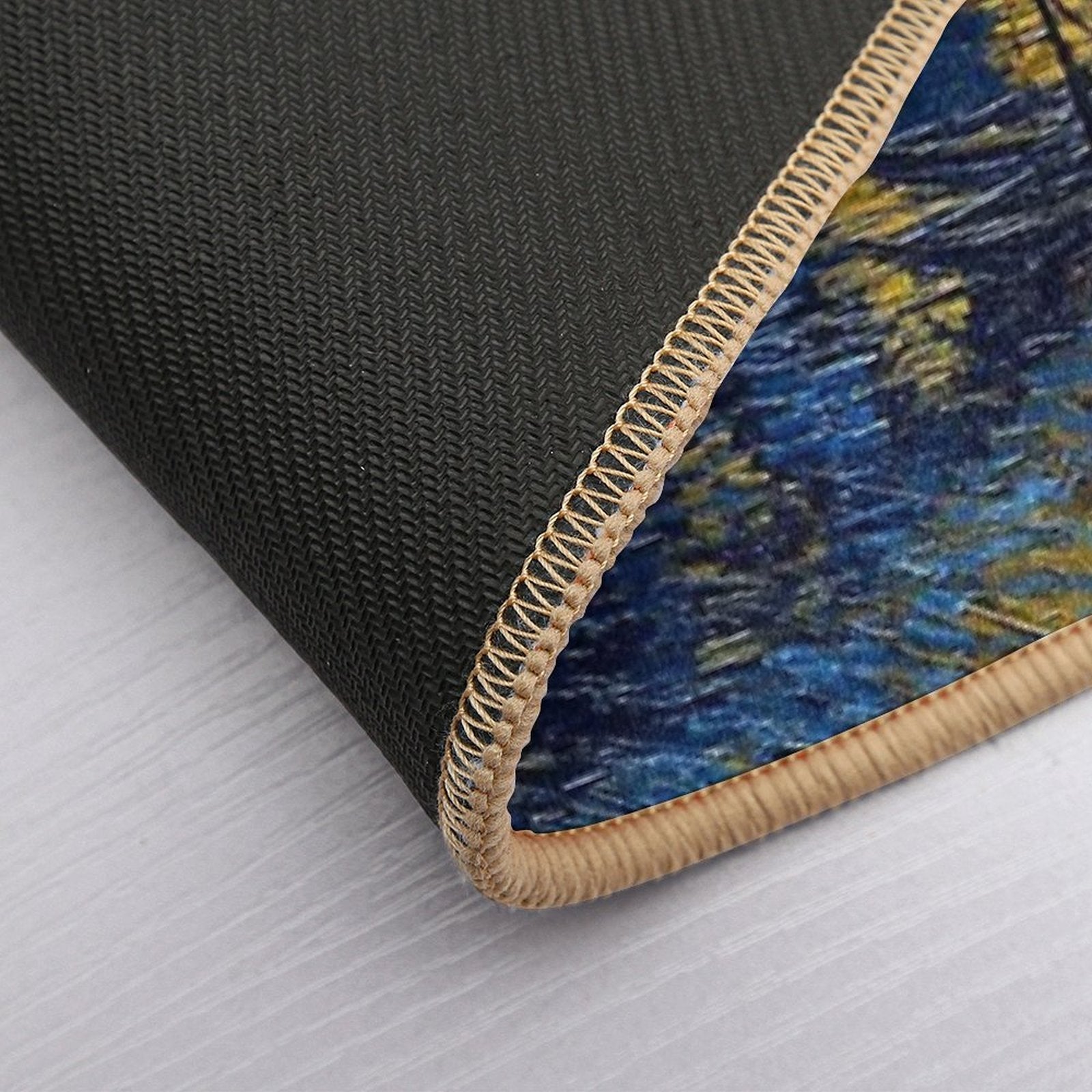 Starry Night Over The Rhone - Van Gogh (Re-edited)  Pet-Safe Bath Mat