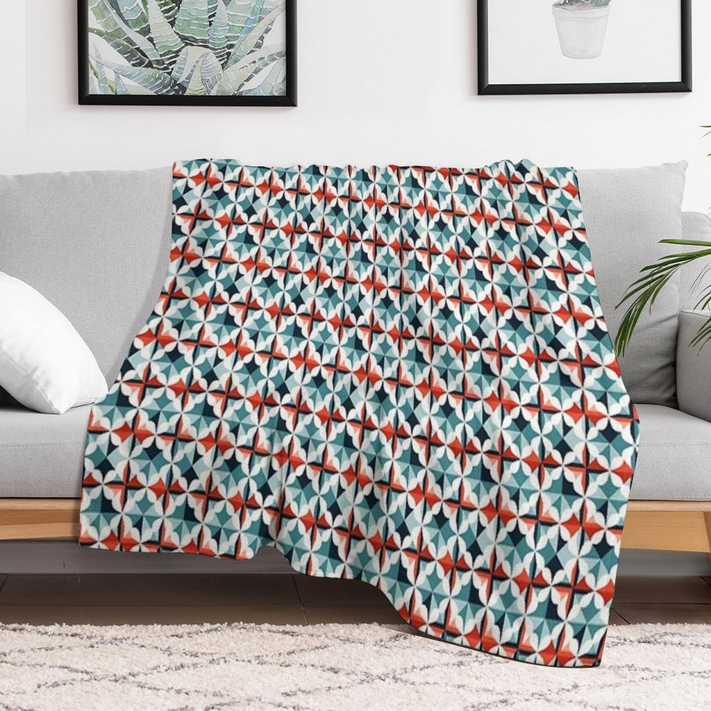 Contemporary Pattern Multi-functional Throw Blanket