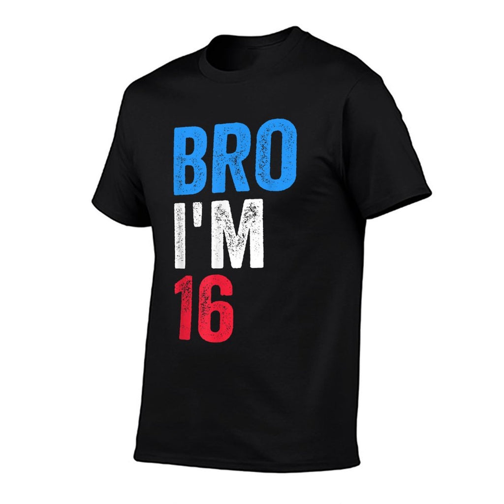 Bro I'm 16 Girls Boys Patriotic 16th Birthday  Vintage-inspired T-Shirt