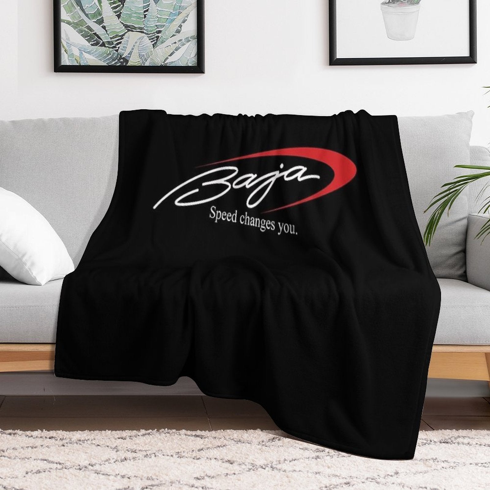 Baja Boats Logo Lightweight Throw Blanket