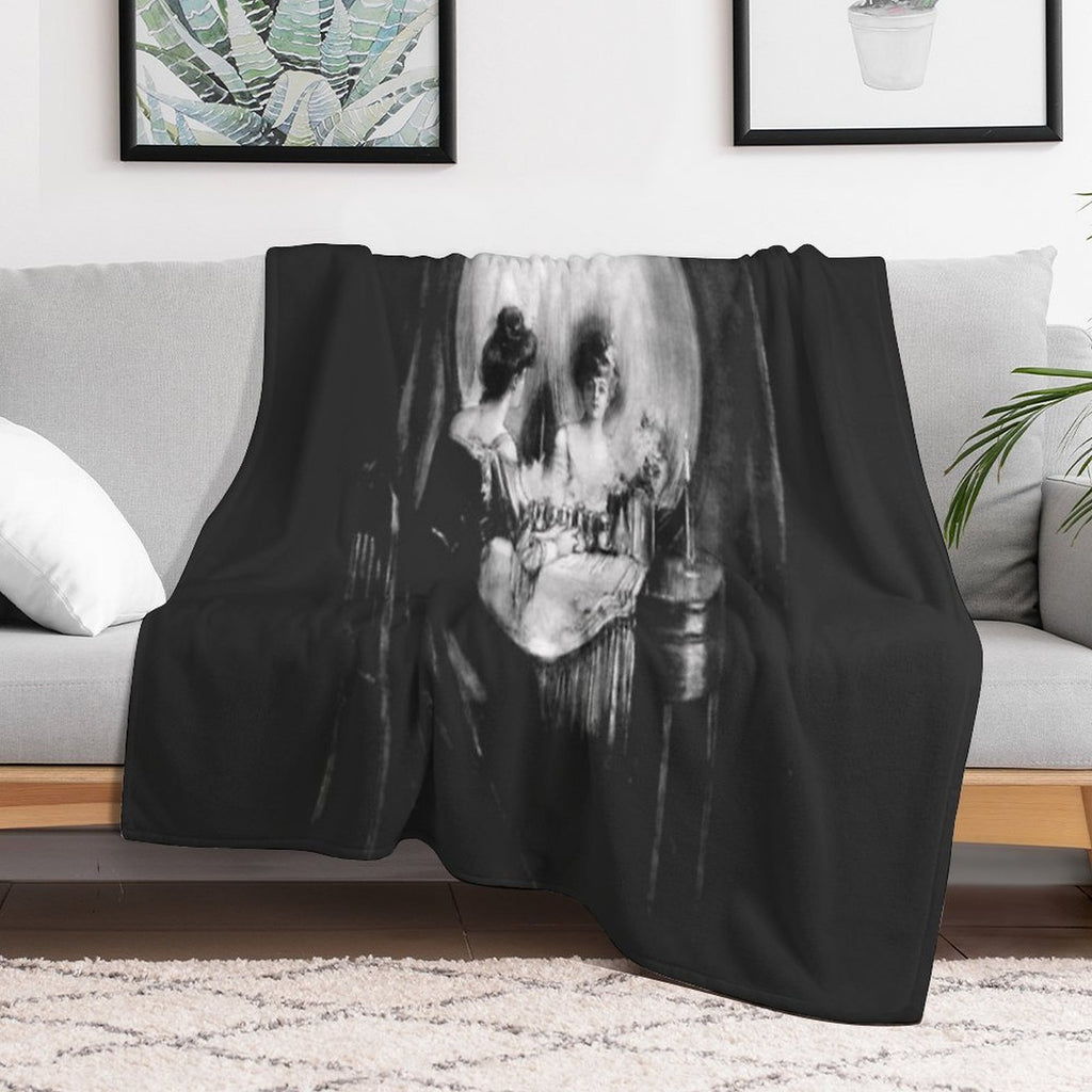 All Is Vanity Sustainable Throw Blanket