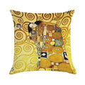 Gustav Klimt The Embrace Soft Ultra-Soft Texture Throw Pillow