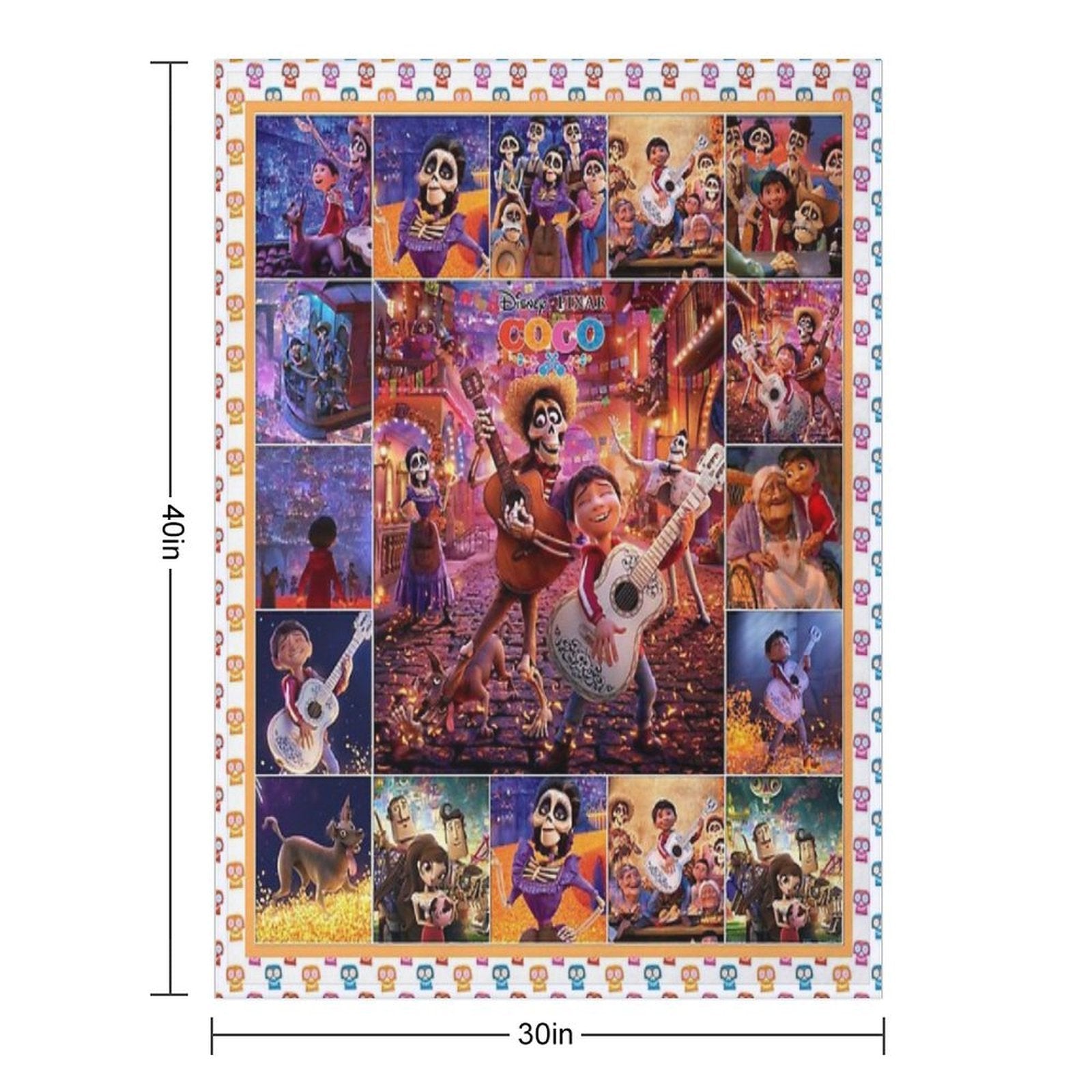 Coco Hector, Ernesto De La Cruz, Imelda Dante Anti-pilling Throw Blanket