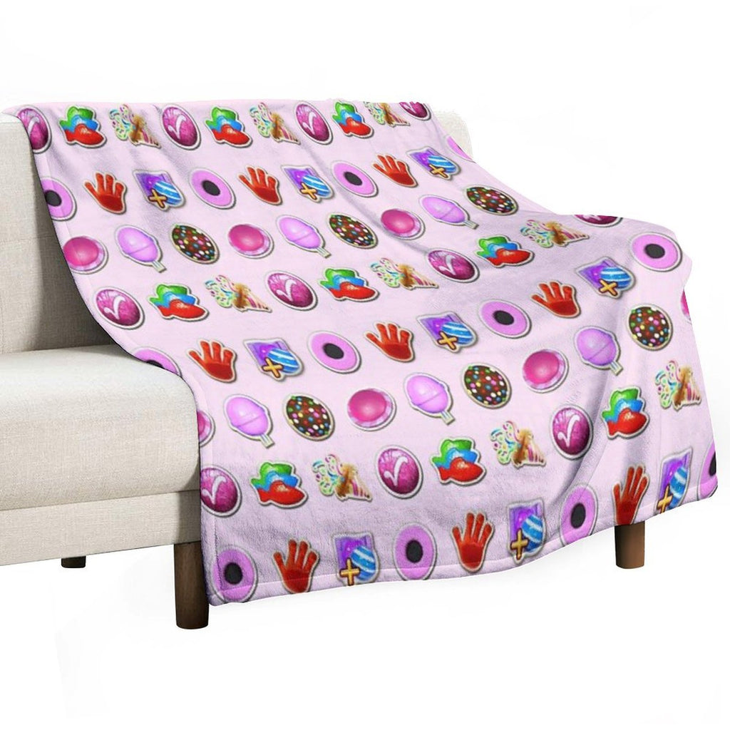 Booster Stash Candy Crush Quick-dry Throw Blanket